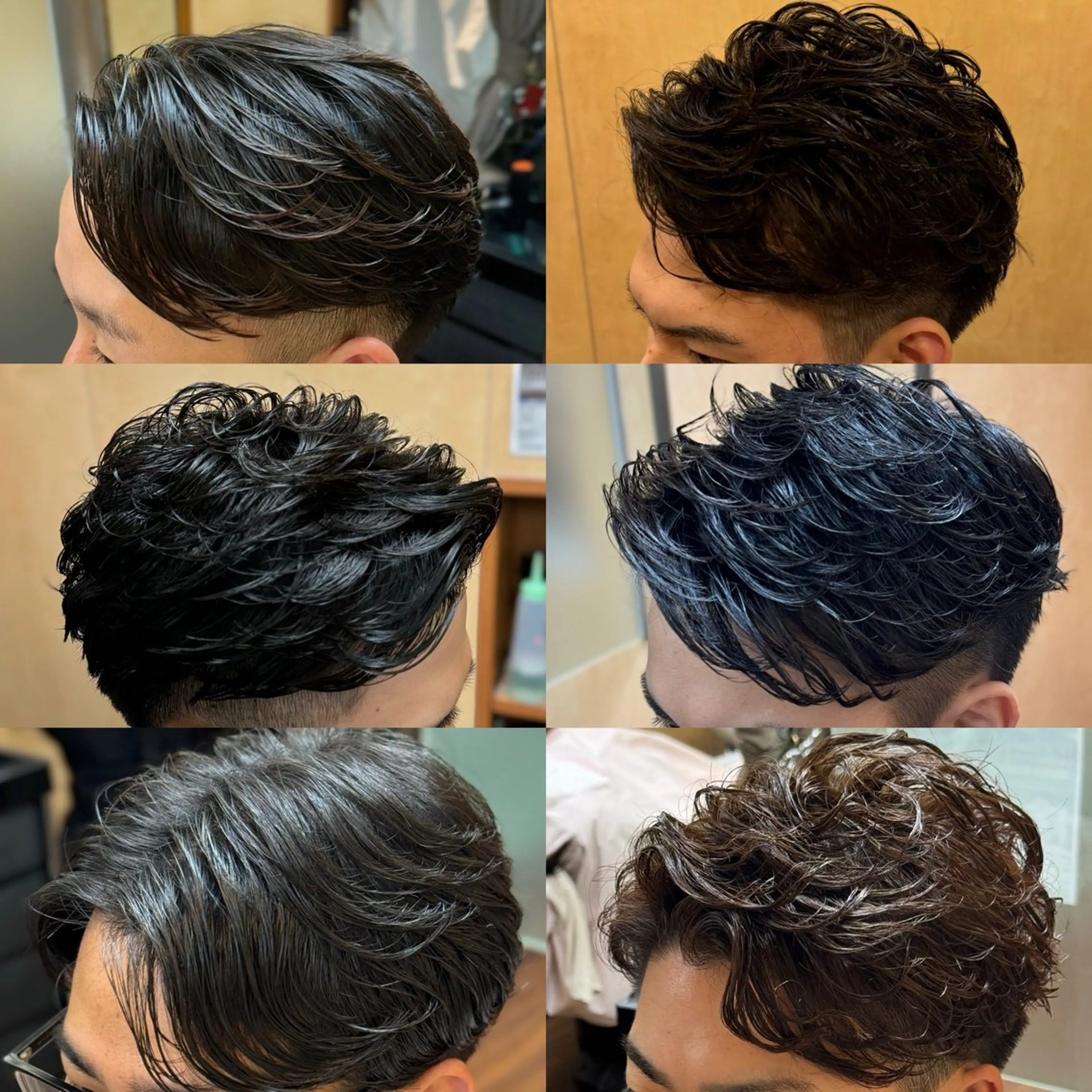 ミディアム パーマ 阿賀 佑季のヘアスタイル