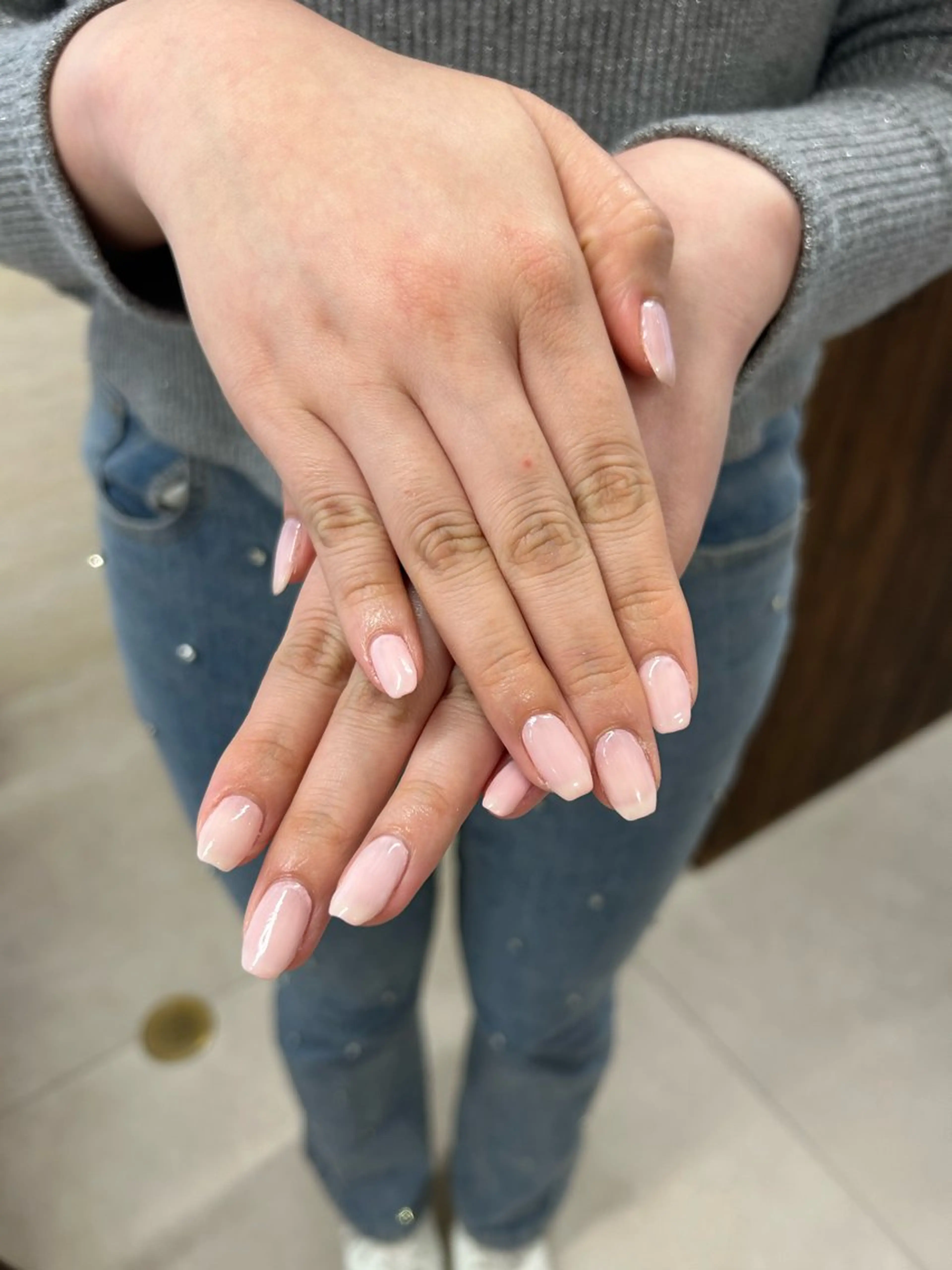 ネイル ワンカラーネイル ピンク シンプルネイル 春ネイル filonnail rianのネイルデザイン