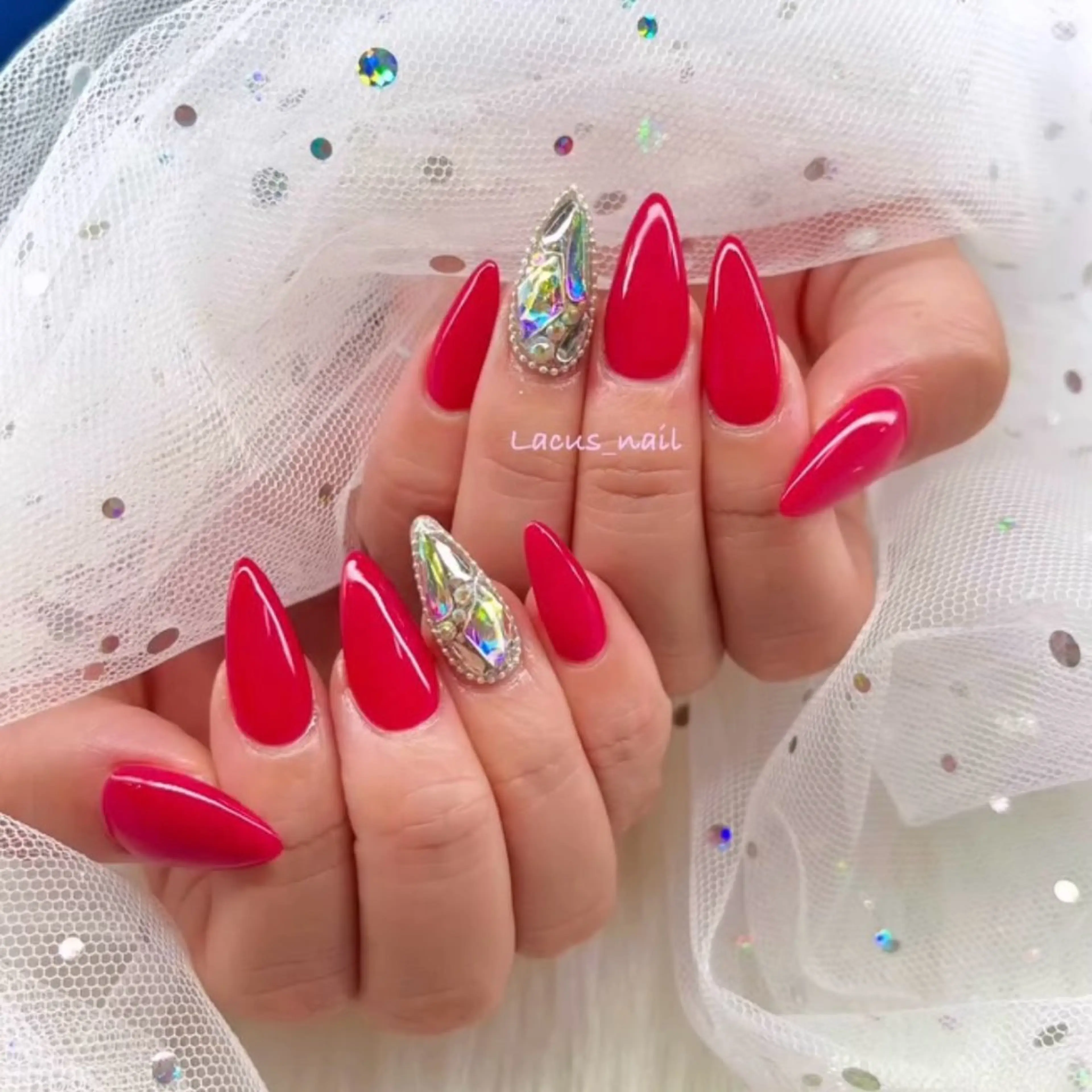 ネイル アートネイル スカルプネイル Nail Salon Lacusのネイルデザイン