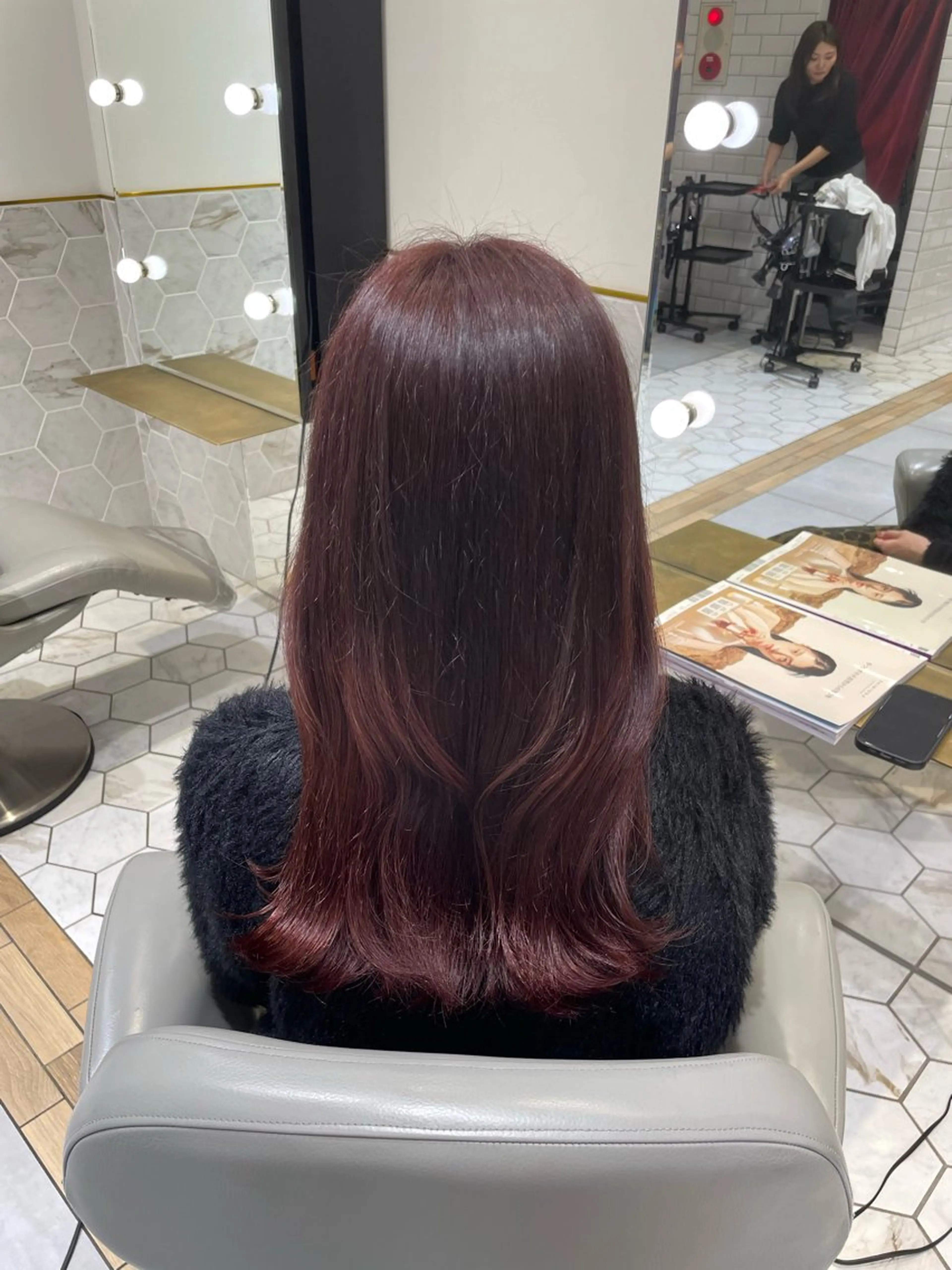 カラー レッドカラー ヘアカラー 透明感 カラー/RICOのヘアスタイル