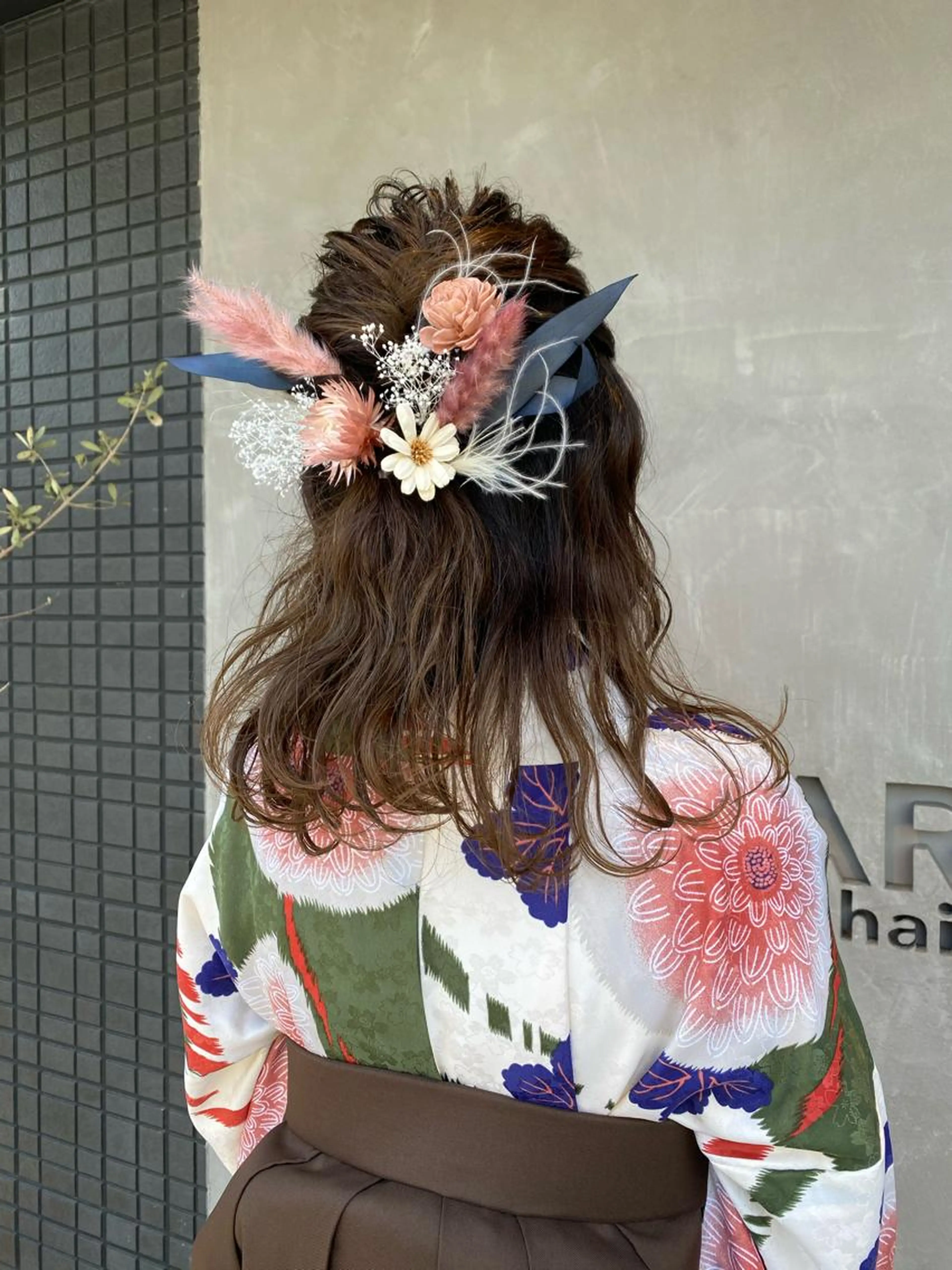 卒業式ヘアセット《ハーフアップ》の写真