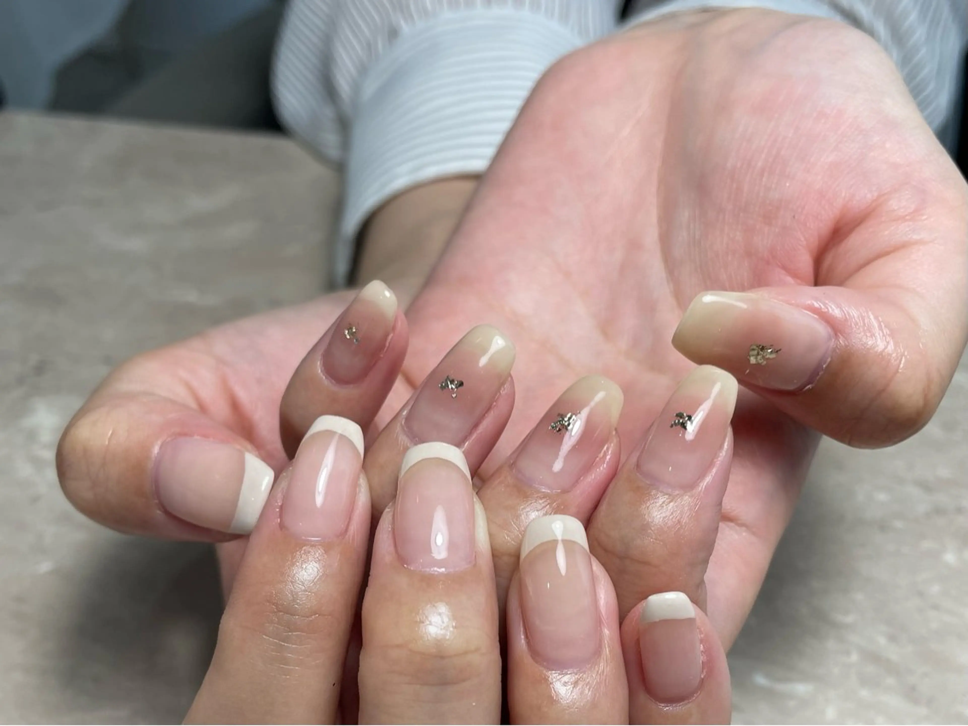 ネイル フレンチネイル Cil 新大阪所属・Cil nail Chikanaのネイルデザイン