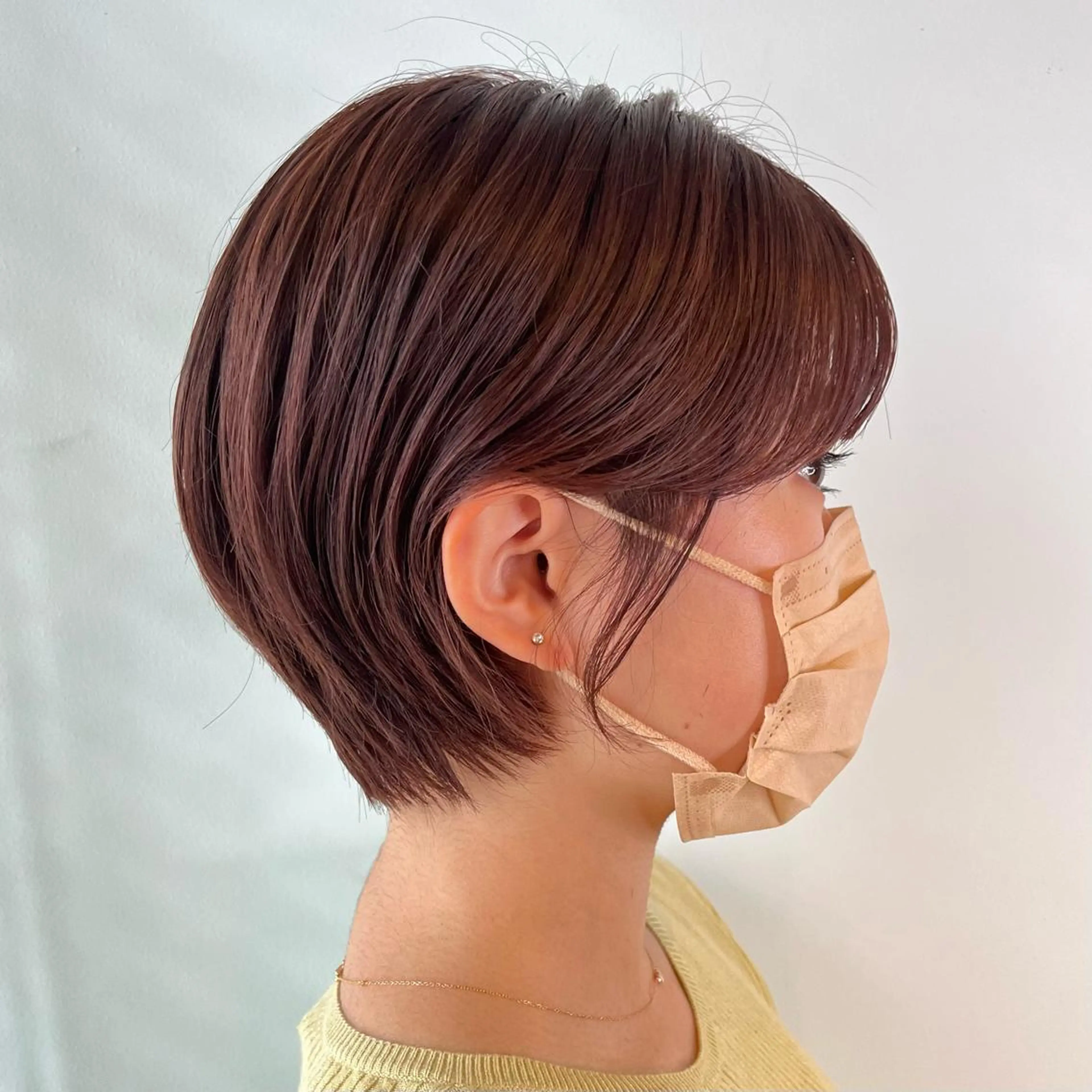 ショート カラー ベージュカラー ラベンダーカラー ラベンダーベージュ ショートヘア SOYON 🤍CHIZU🤍.のヘアスタイル