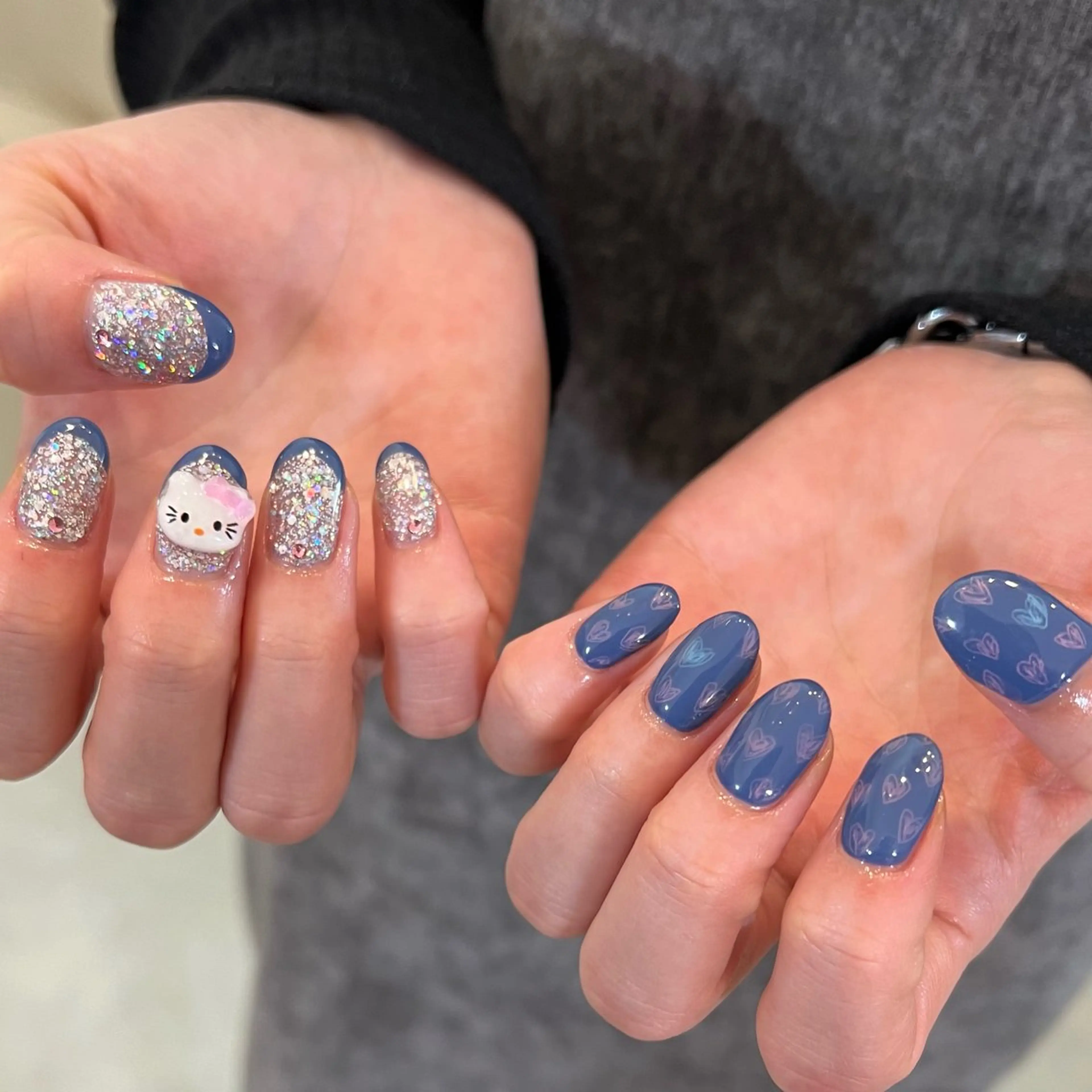 ネイル ハンドネイル sio.nail&eyebrow salon shimokitazawa2号店所属・nailist mana𖤐´-のネイルデザイン