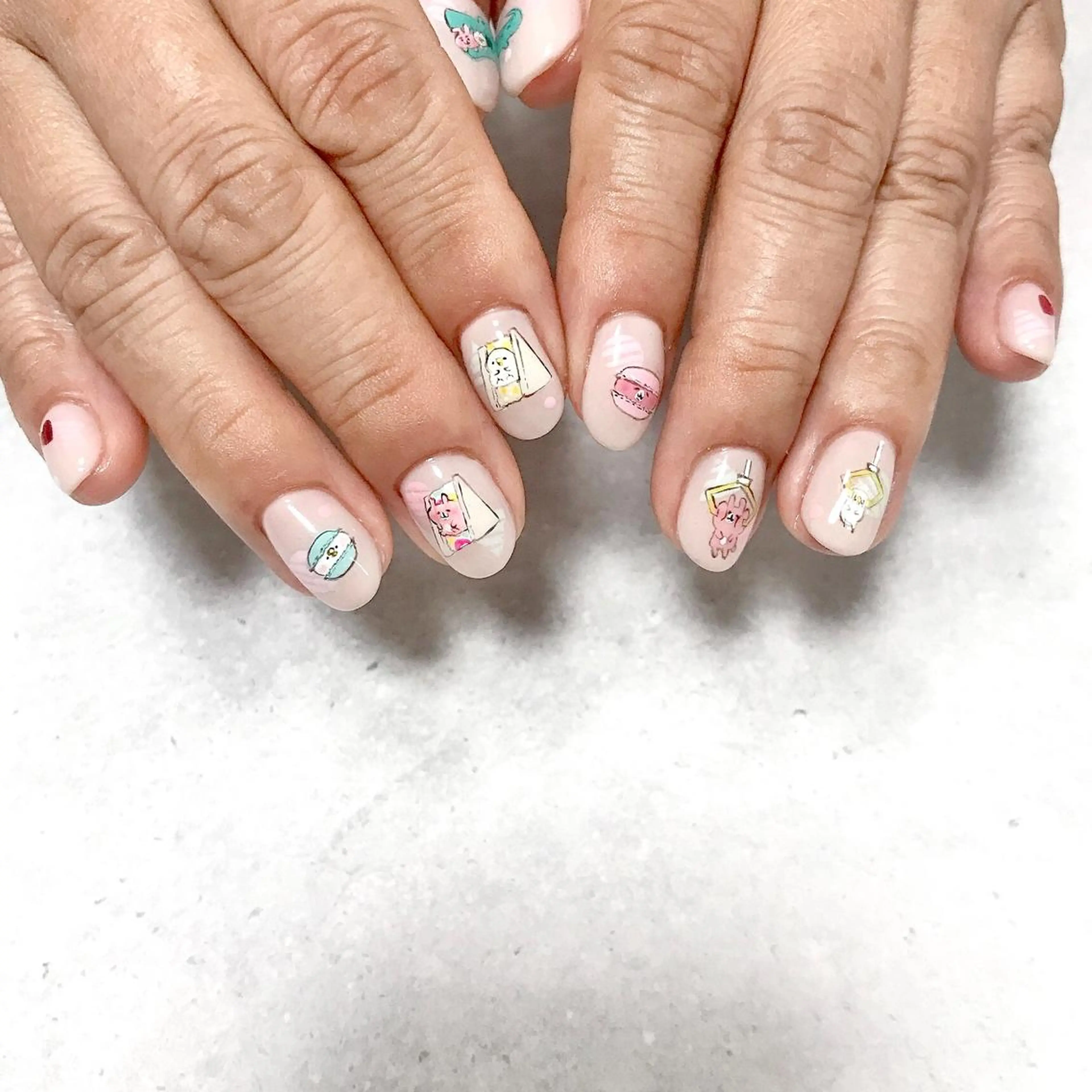 ネイル アートネイル ワンカラーネイル ステラ marikominoのネイルデザイン