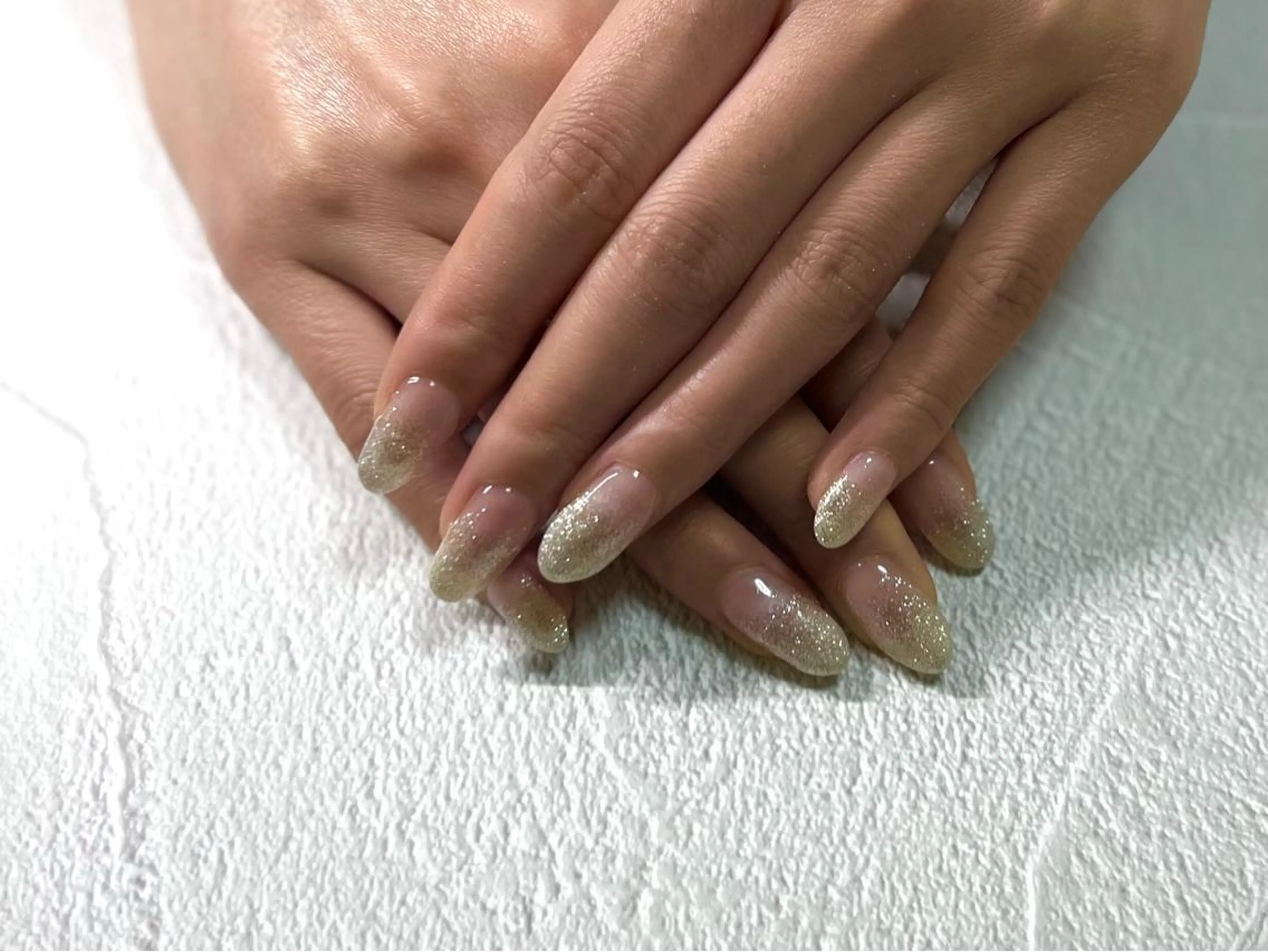 Hand ❁ 長さだし（チップ）10本＋ワンカラー or　グラデーション（オフ・ケア込）　※メンズ利用可の写真