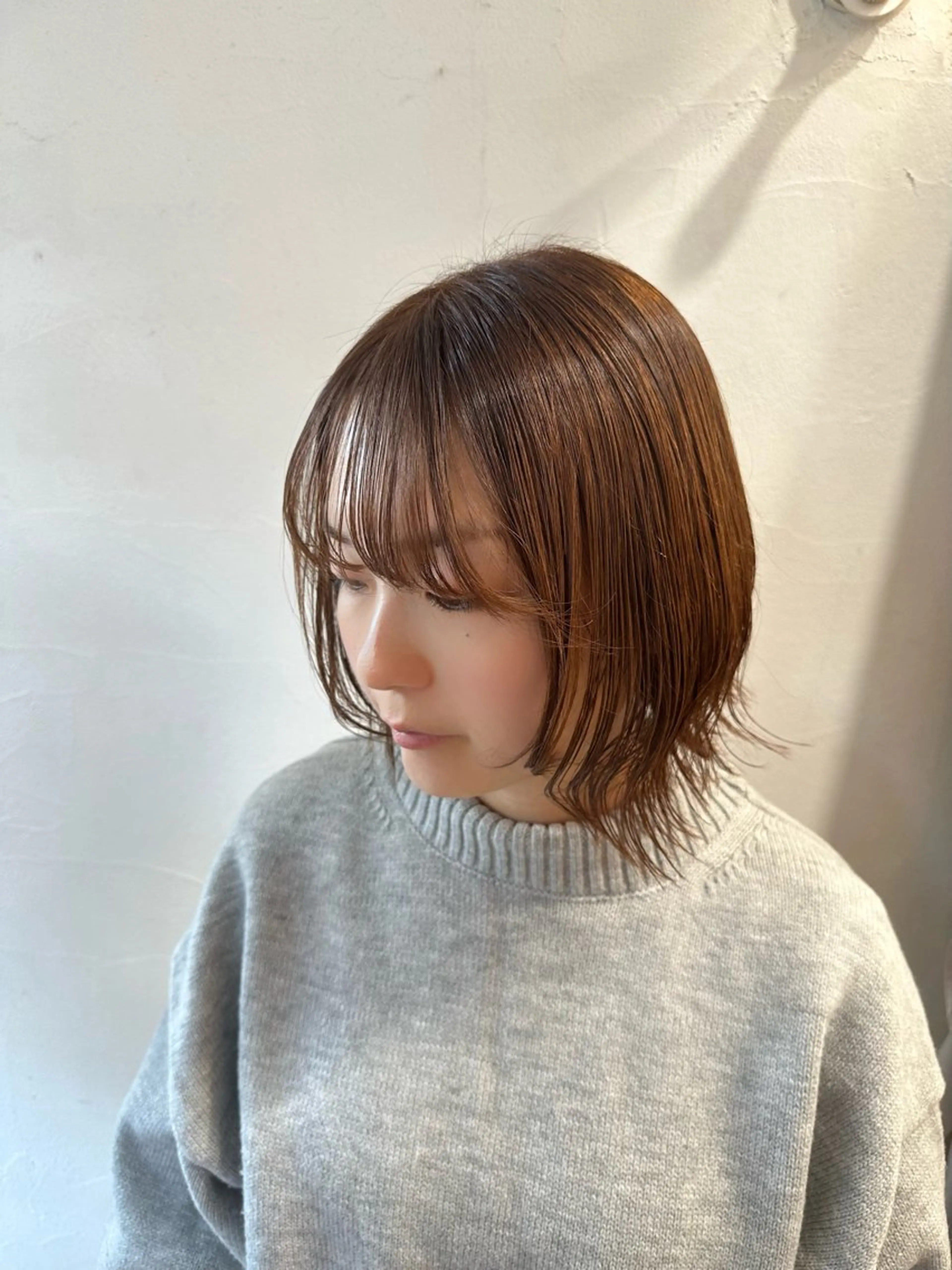ショート カラー ボブ 外ハネヘア カット ヘアカラー トリートメント KAKERU/ボブ/ ショート/パーマ🌱のヘアスタイル