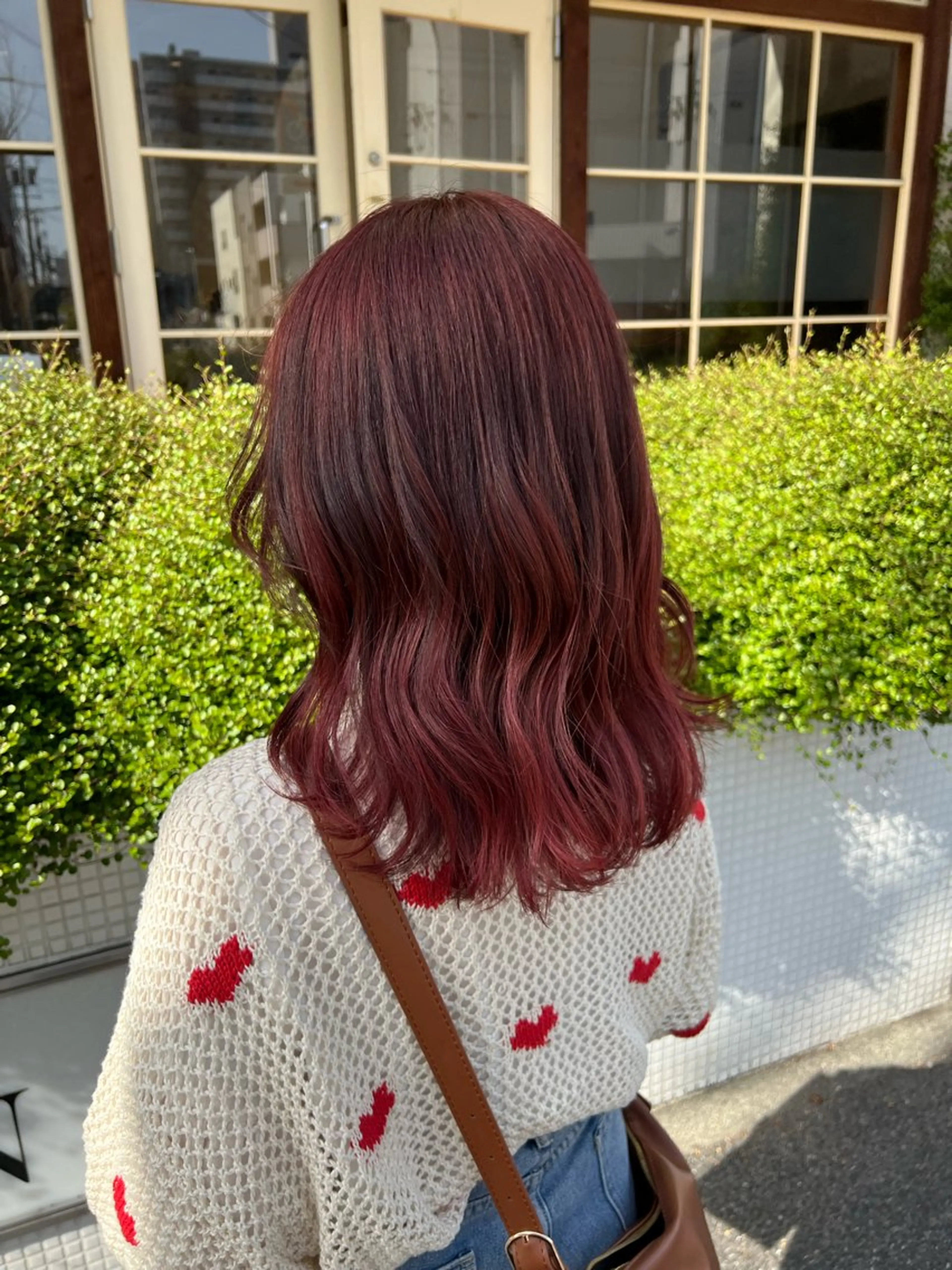 セミロング 森 桃菜のヘアスタイル