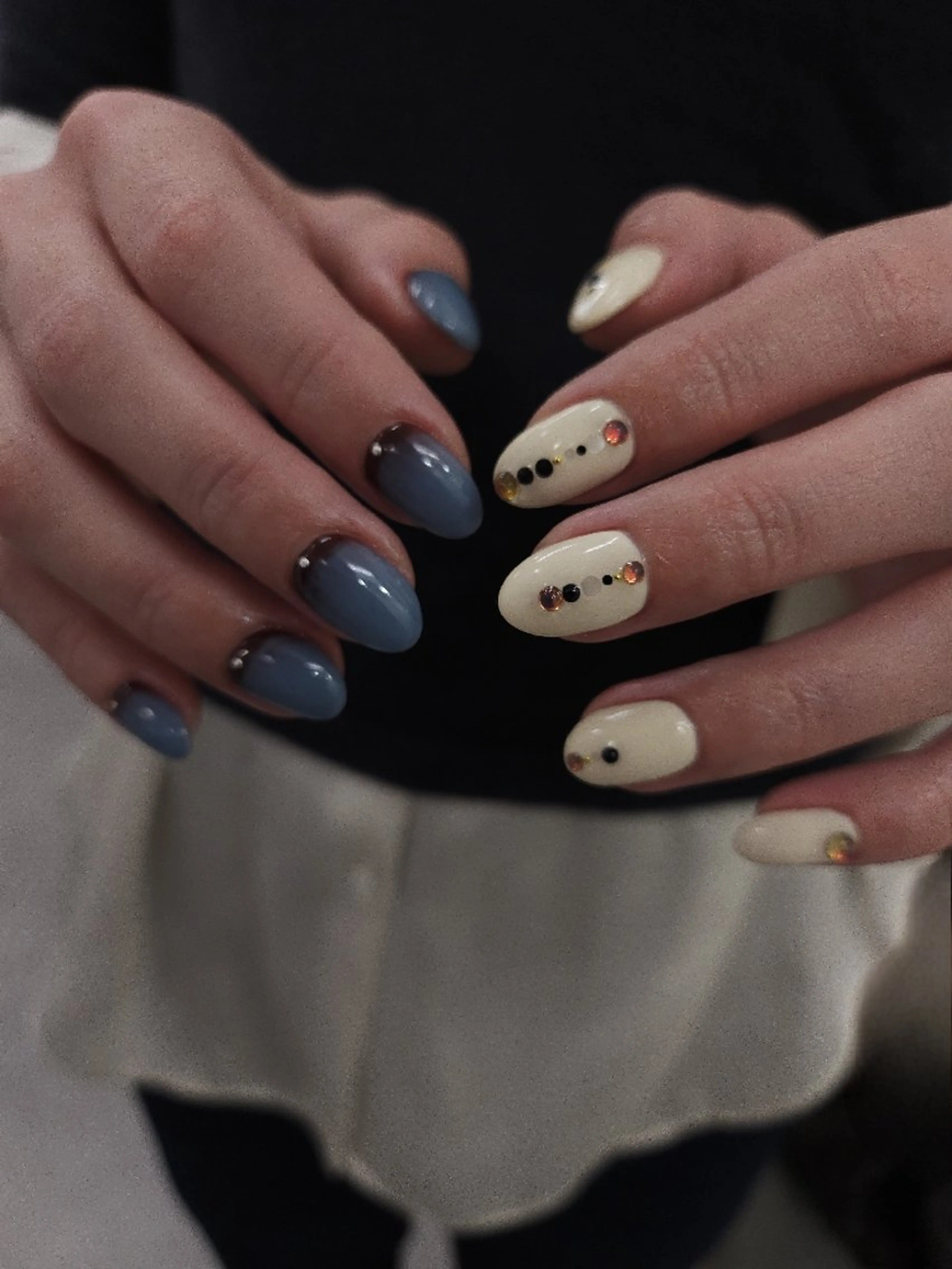 ネイル ジェルネイル 持ち込み パラジェル 冬ネイル ハンドネイル puku nail 🌼kazu🌼のネイルデザイン