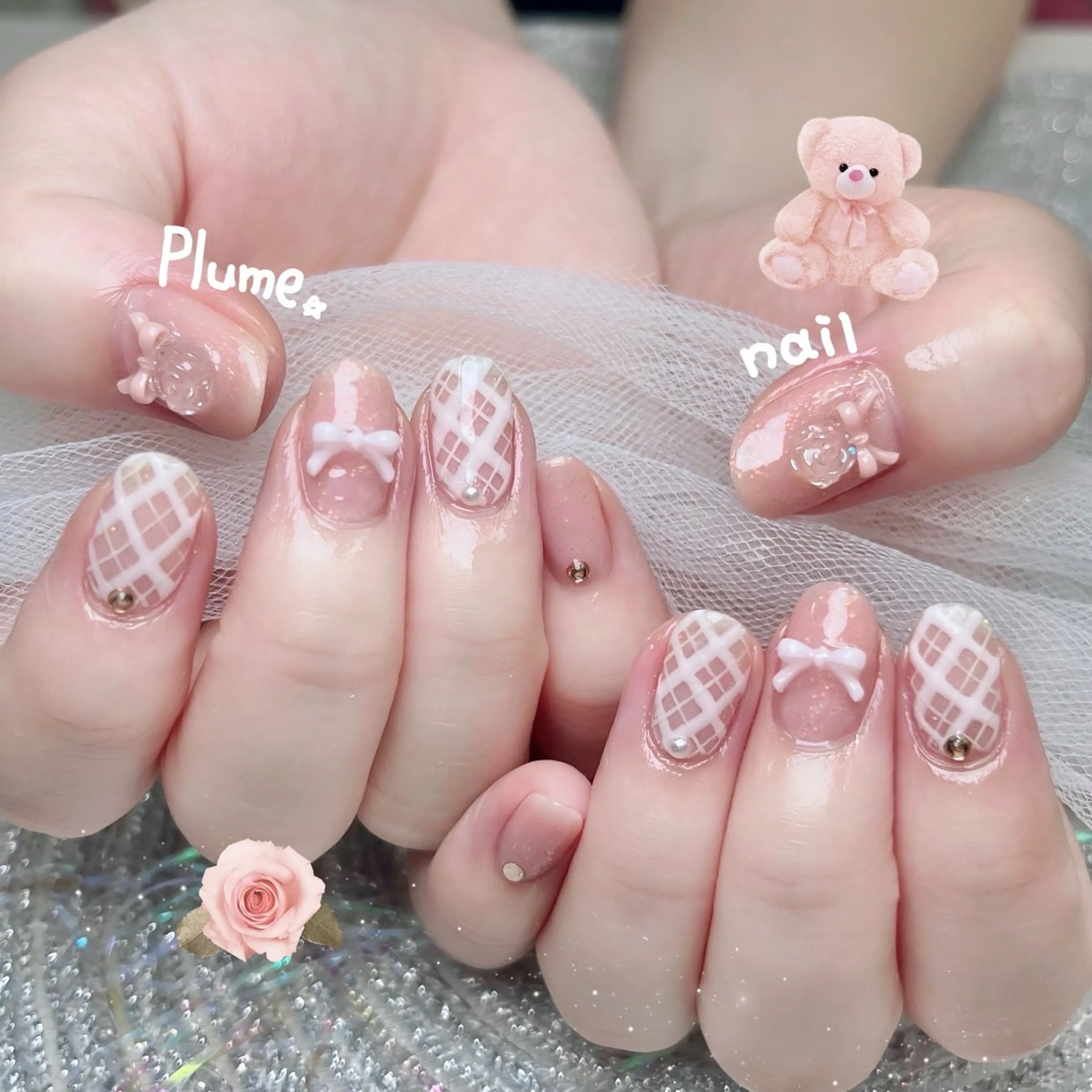 ネイル ハンドネイル plume nail ☆韓国ネイルのネイルデザイン