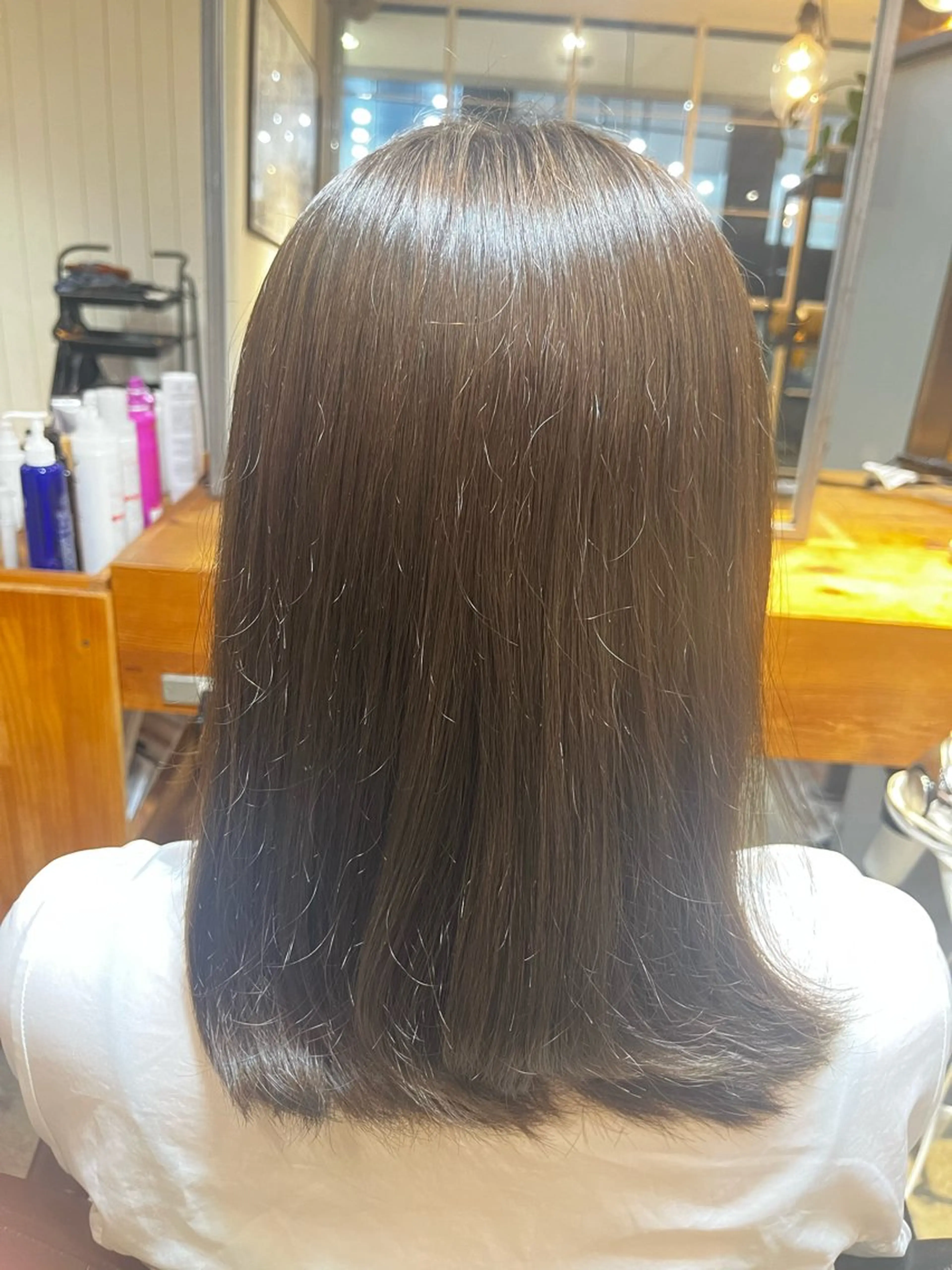 ミディアム カラー ヘアアレンジ 🫧縮毛矯正🫧 koharuのヘアスタイル