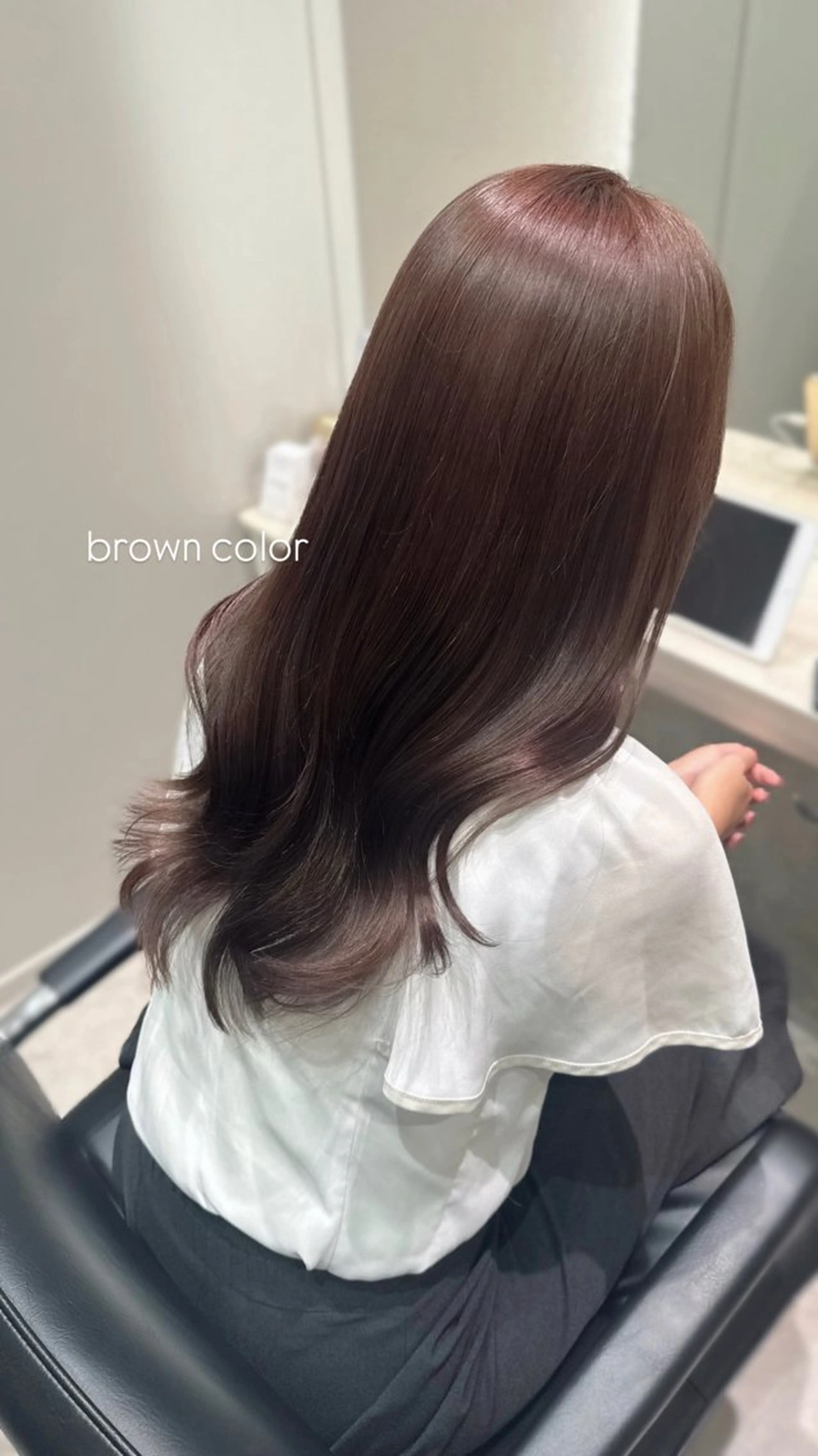 ロング カラー カット ヘアカラー トリートメント レイヤー/髪質改善カ ラ-🤍津田奈々美‎のヘアスタイル
