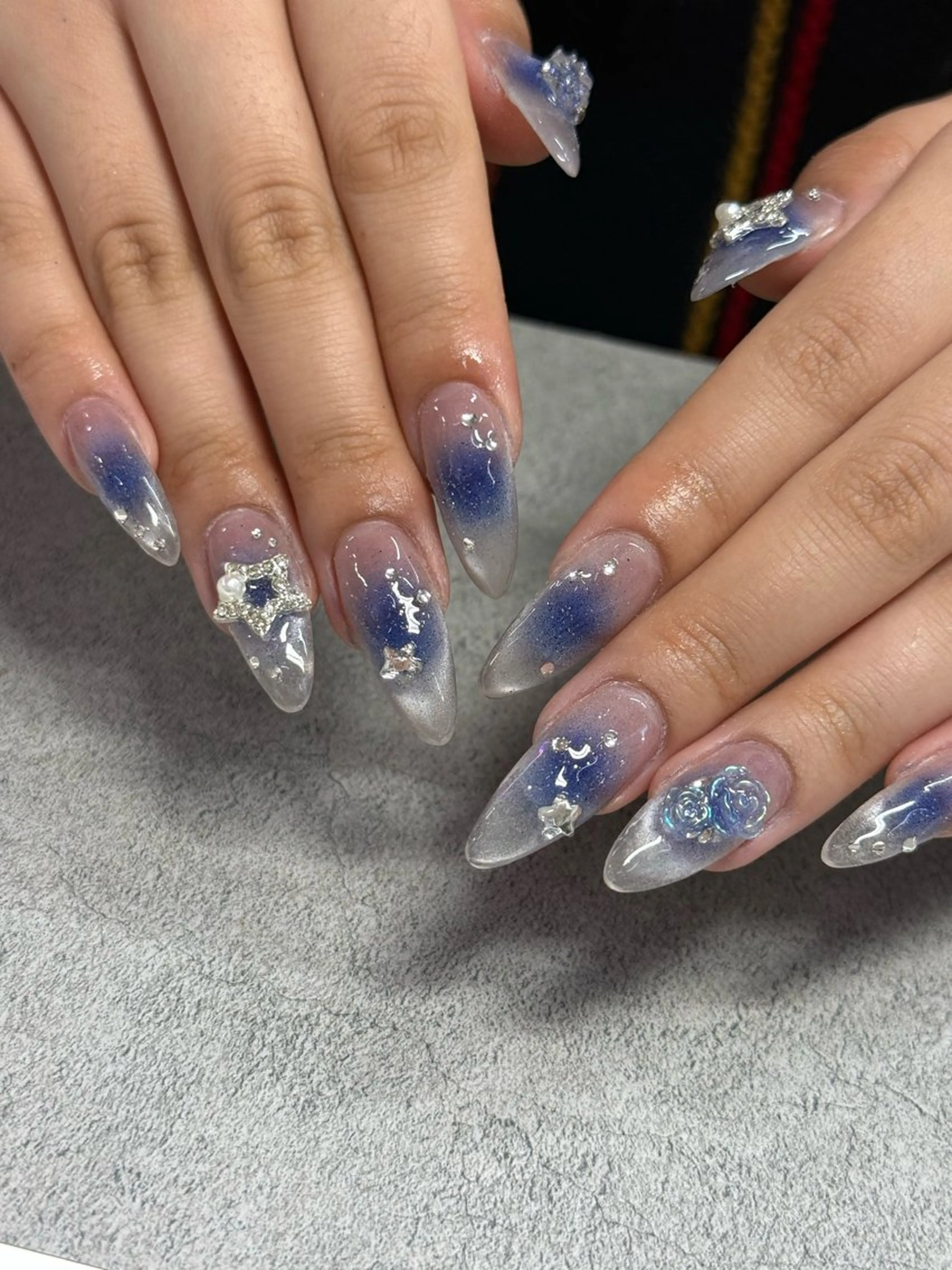 ネイル クリアネイル スカルプネイル ネイルチップ ハンドネイル WOLTOKYO yunaのネイルデザイン