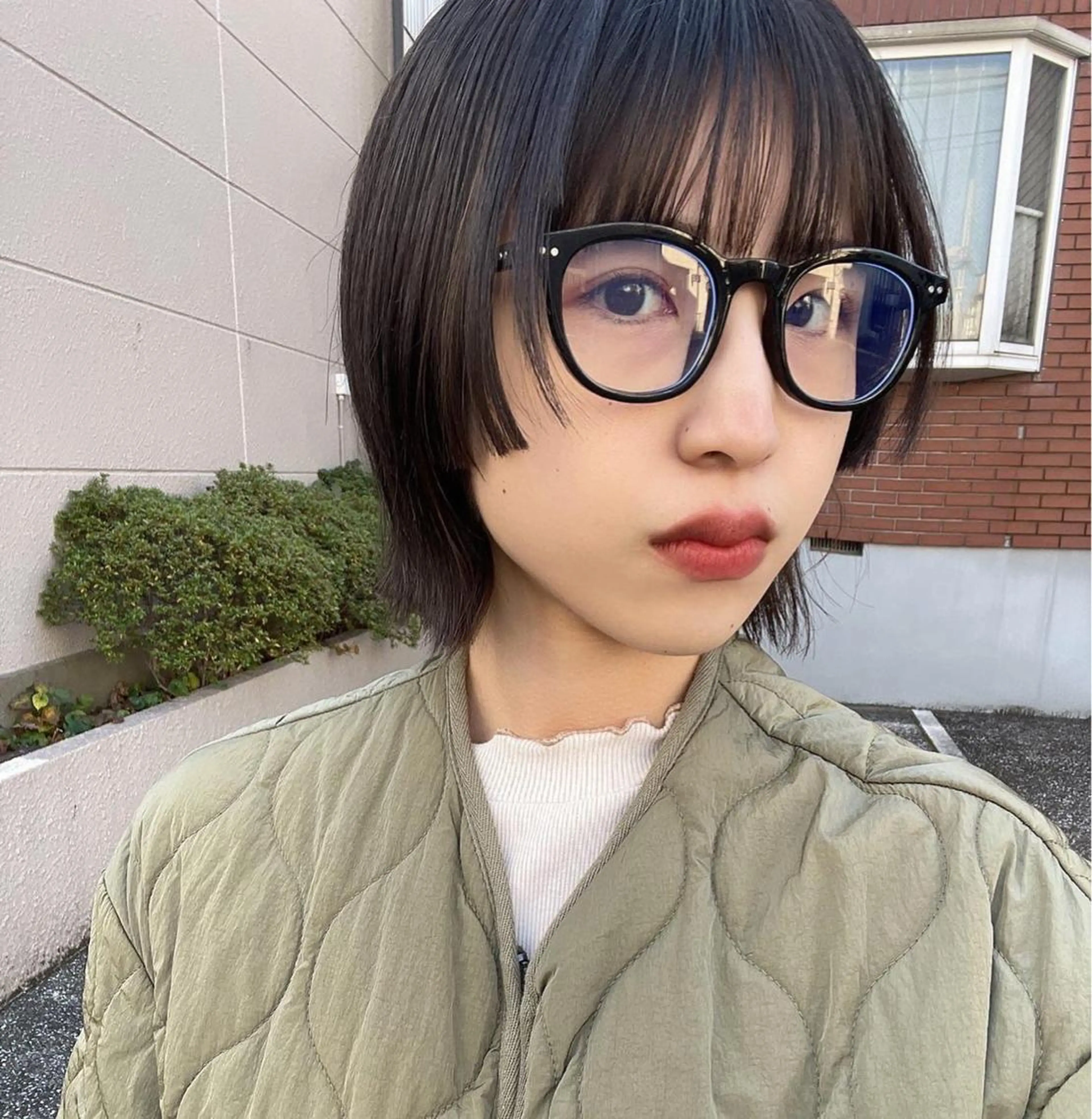 ショート ボブ log所属・ボブ/顔まわりカット 💫大澤奈緒美のヘアスタイル