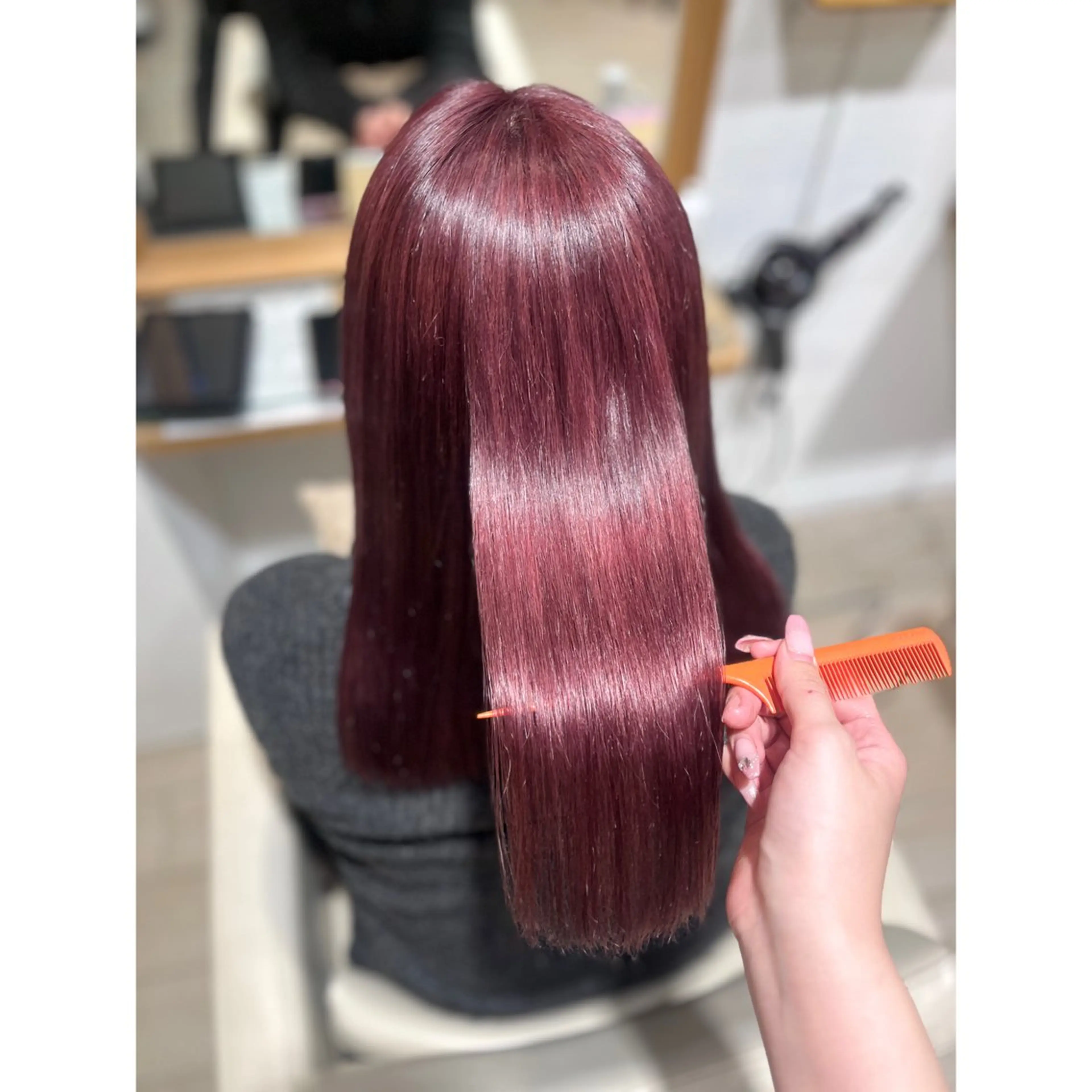 セミロング カラー ヘアカラー 松森 小夏のヘアスタイル