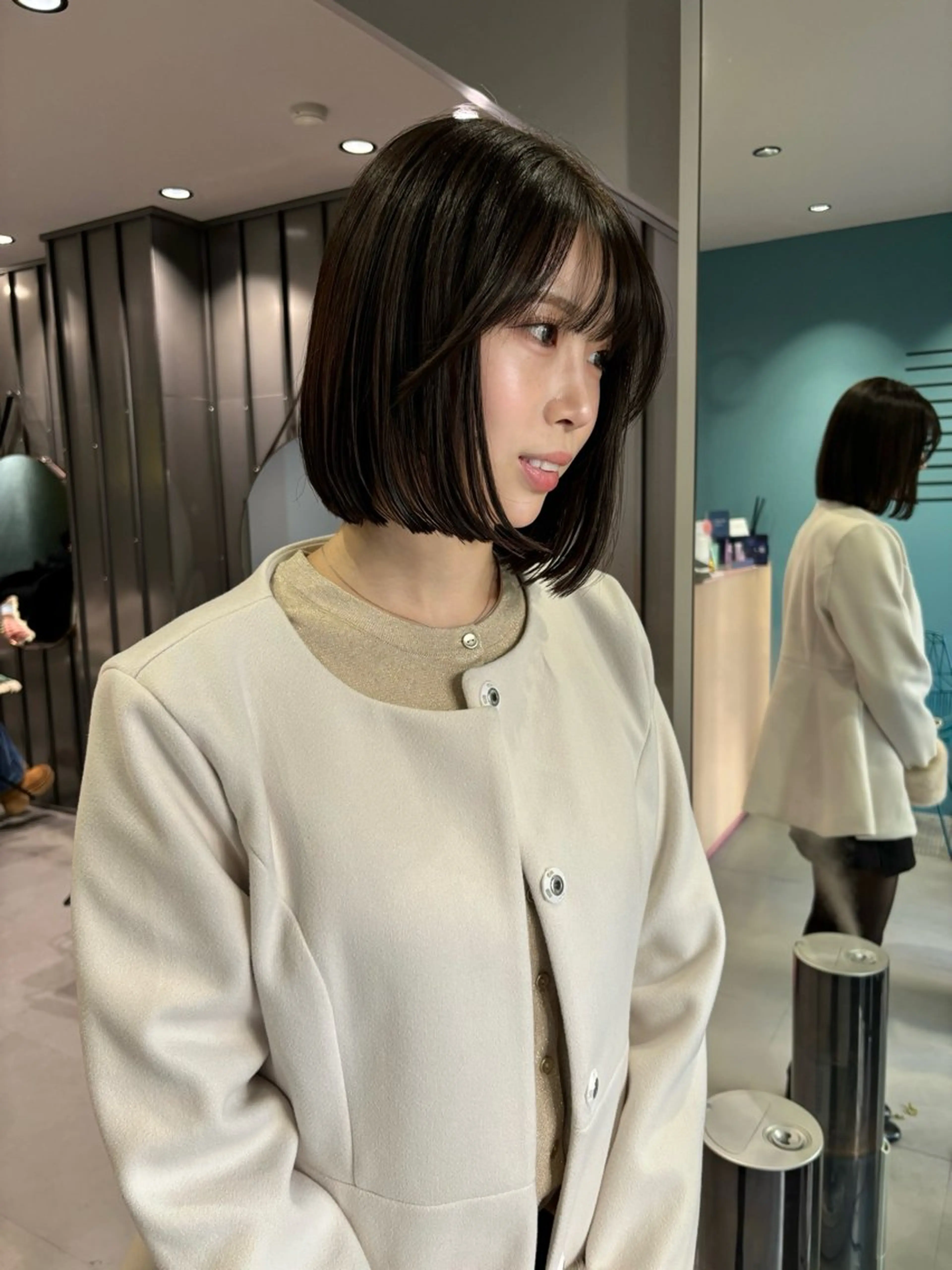 ショート カラー カット トリートメント noe tton所属・あゆな/名古屋/ ボブ/透明感カラーのヘアスタイル