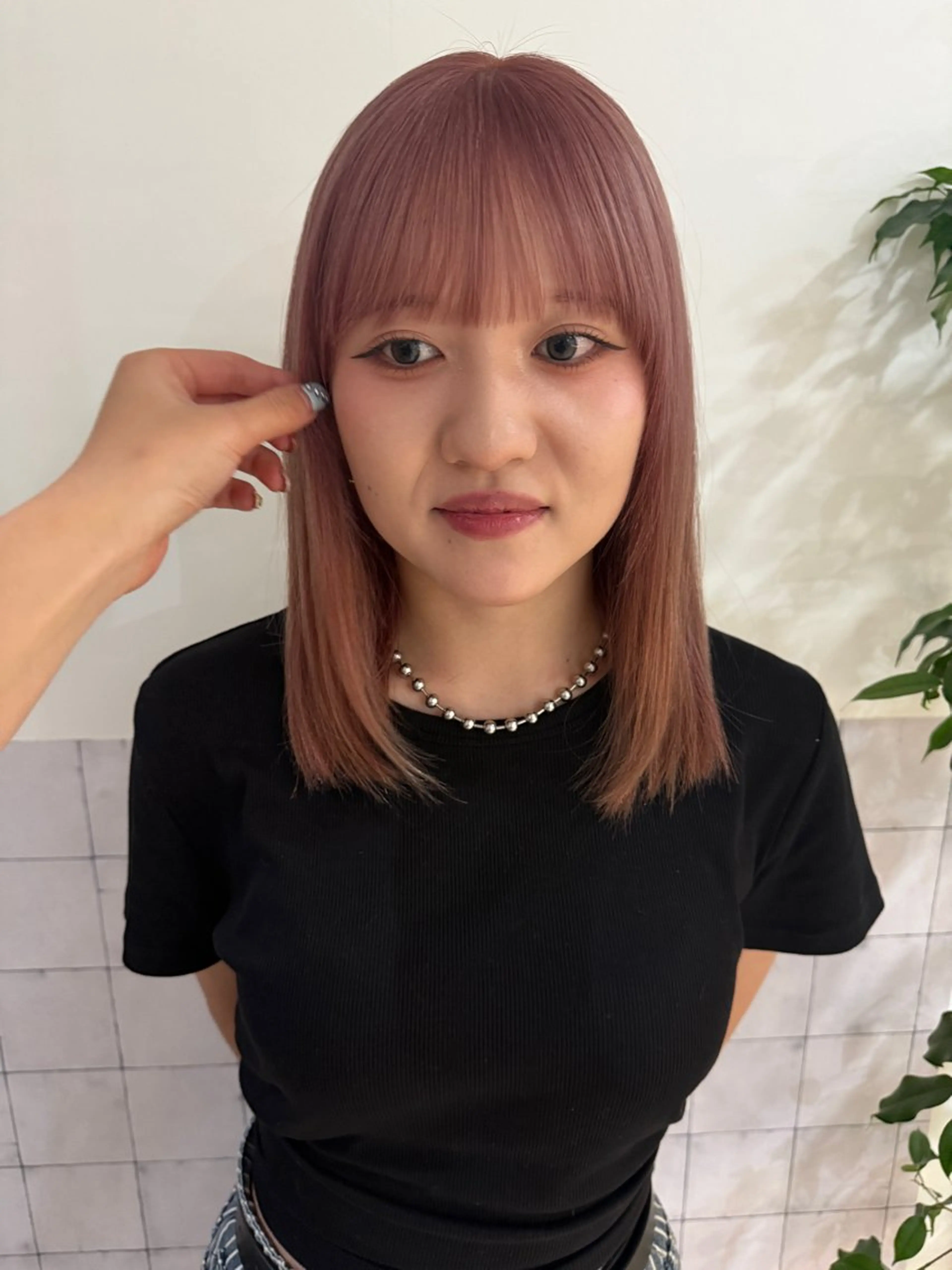 ミディアム ヘアカラー ボブ/個性派🌀✷/ 堀内志茉のヘアスタイル
