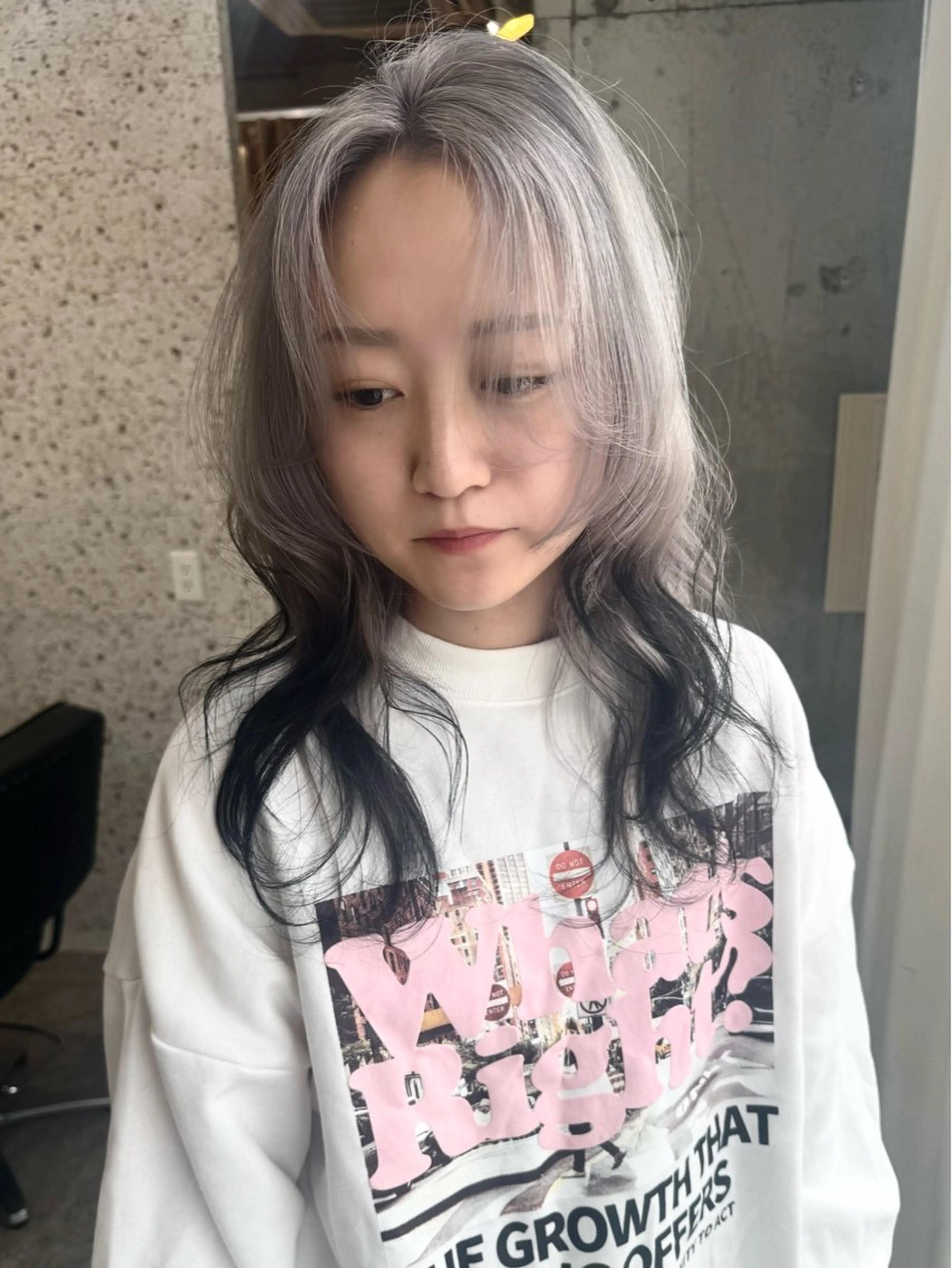 ロング カラー バレイヤージュ ブリーチ ケアブリーチ ハイライトカラー インナーカラー ヘアカラー lani 天神大名/ブリーチのヘアスタイル