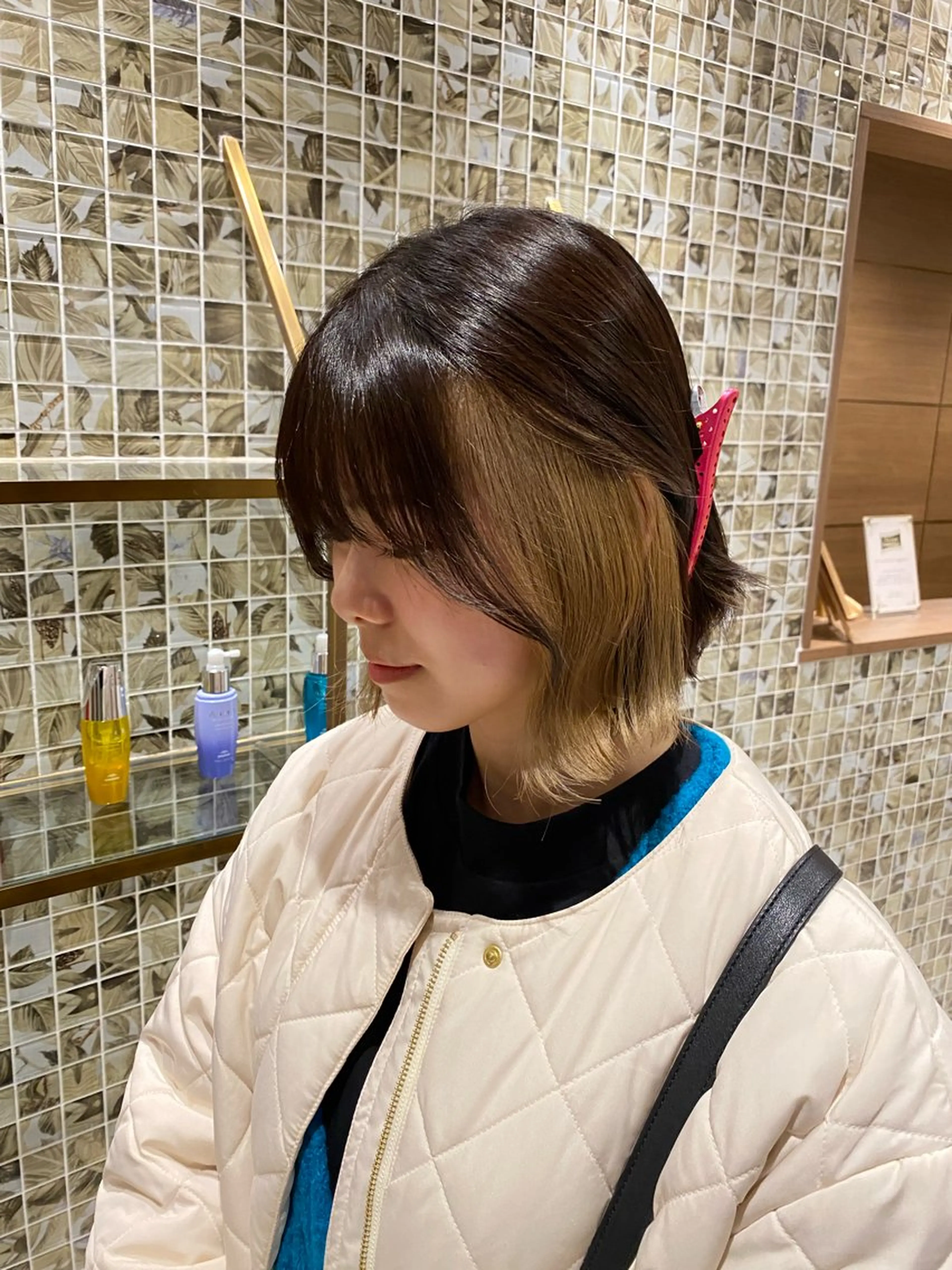 ショート ボブ 森 千風優のヘアスタイル