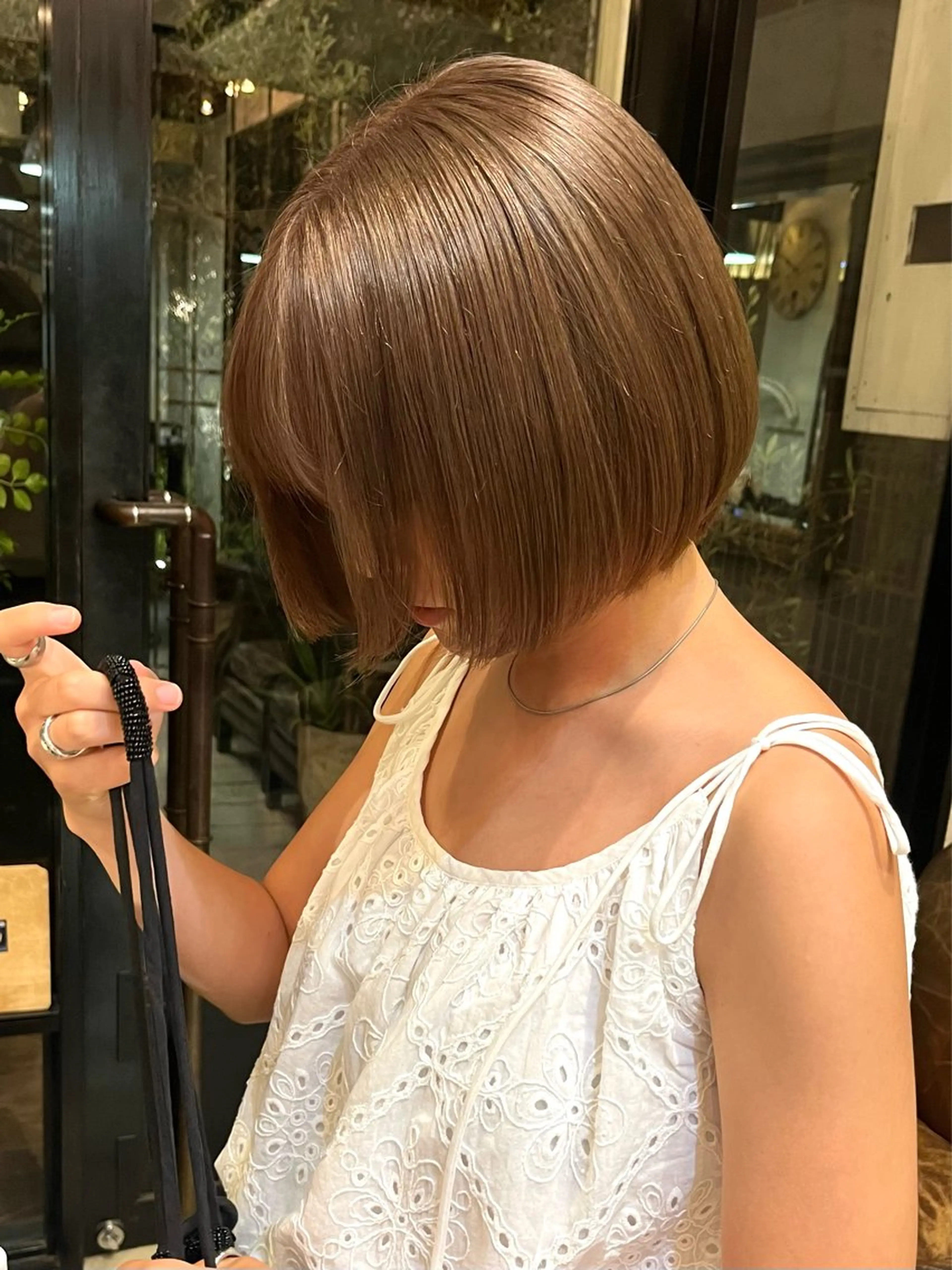 ショート カラー ベージュカラー ボブ rise /メンズカットのヘアスタイル