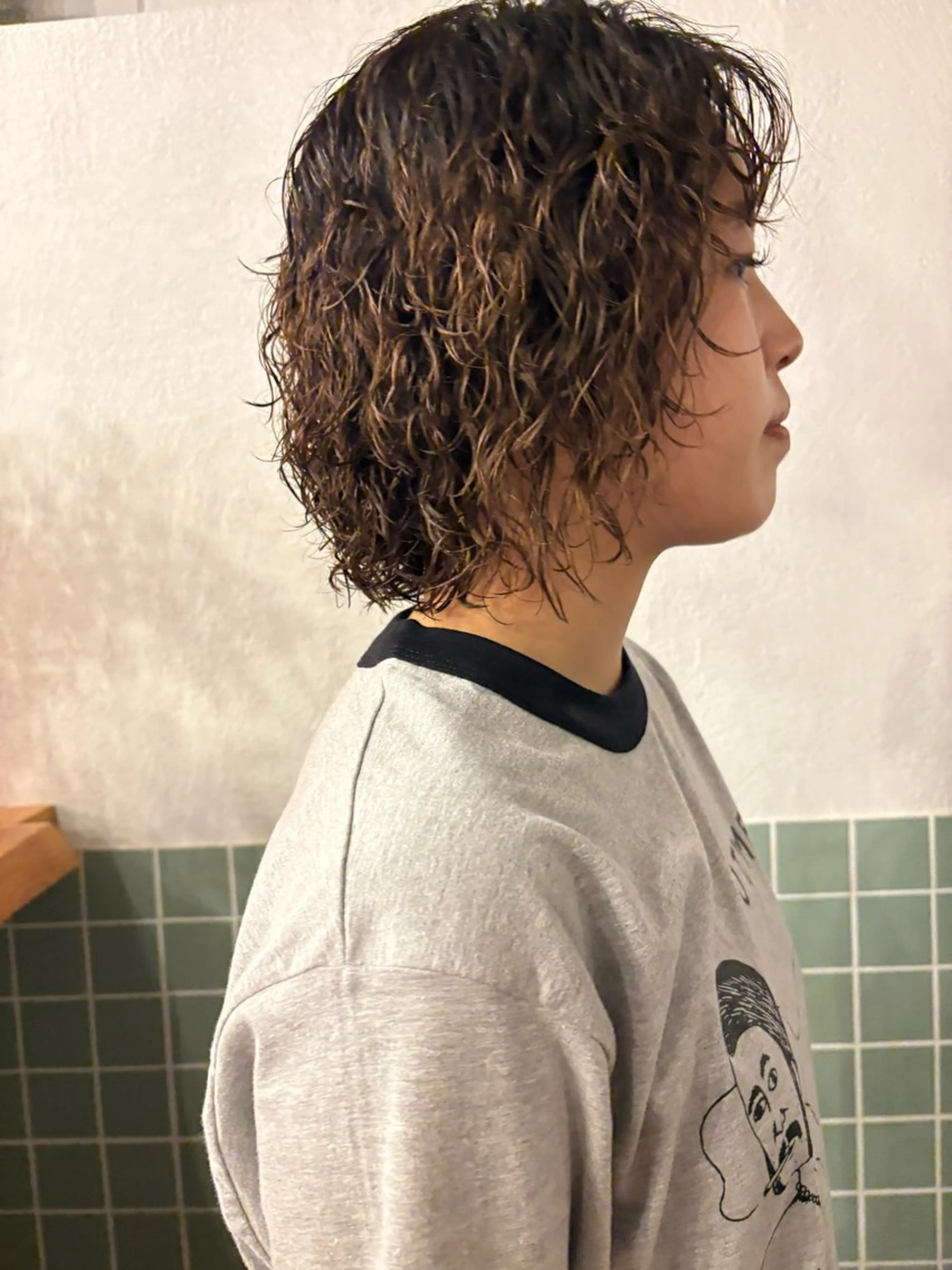 ショート カット パーマ かおん/パーマ \ウルフパーマのヘアスタイル