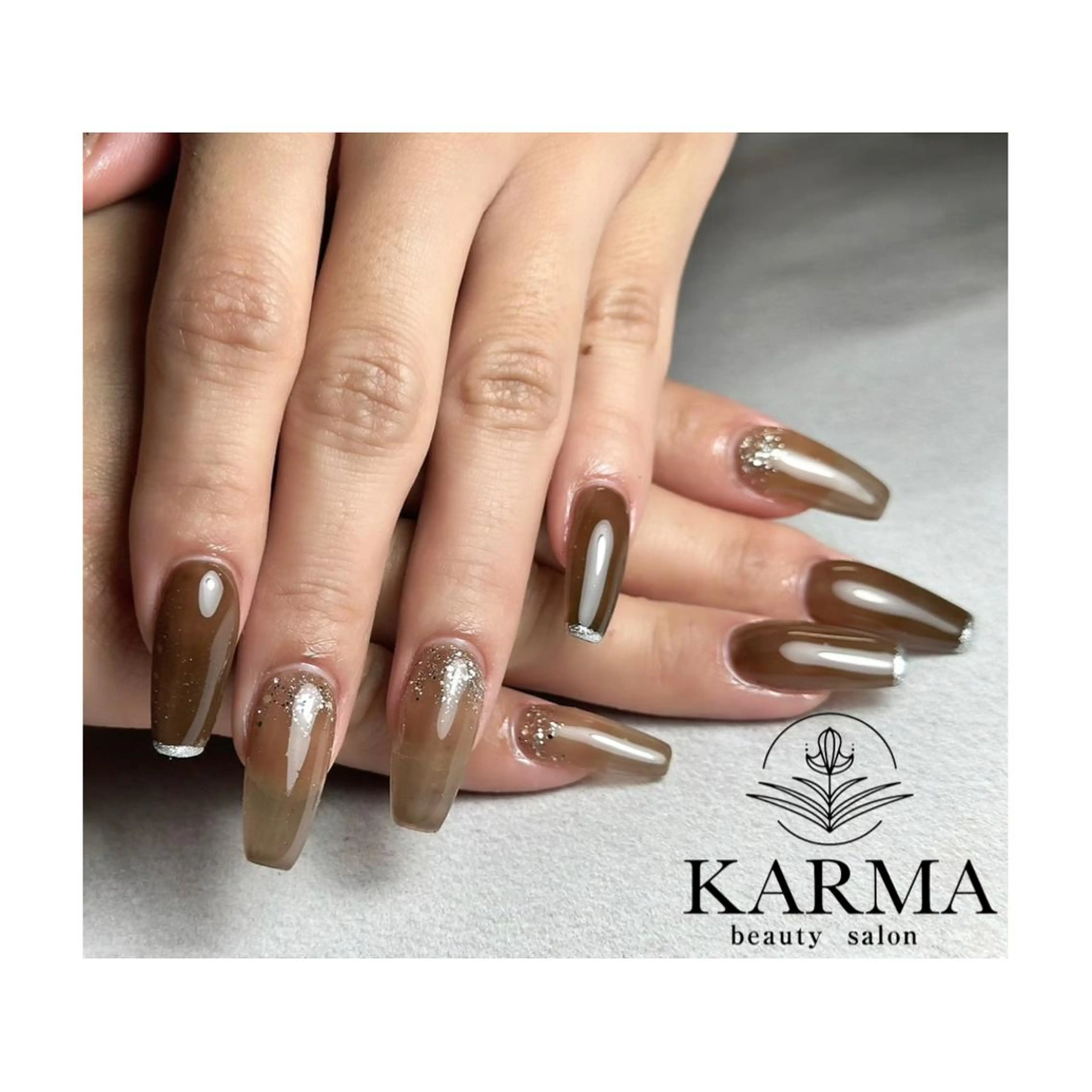 ロング ネイル ハンドネイル KARMA salonのネイルデザイン