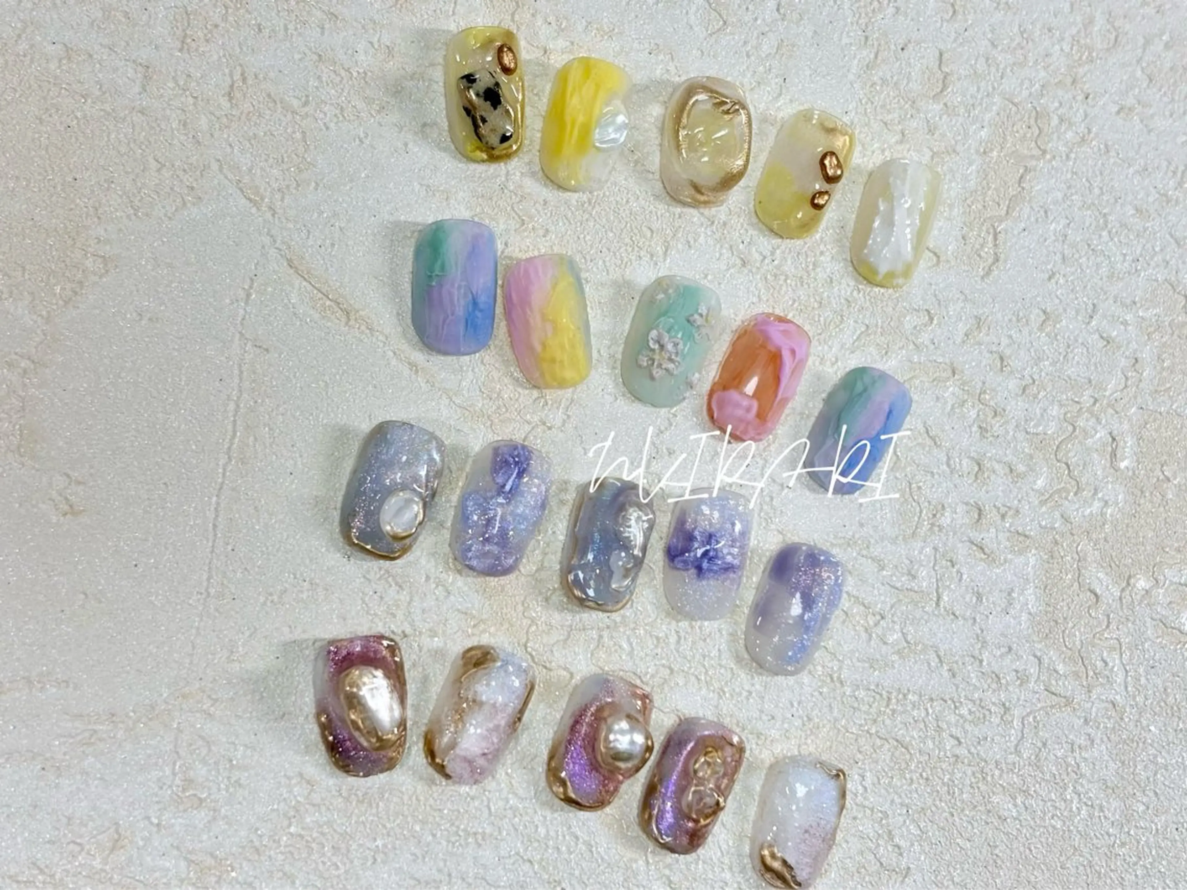 ネイル ニュアンスネイル 春ネイル N.KIRARI hanaのネイルデザイン