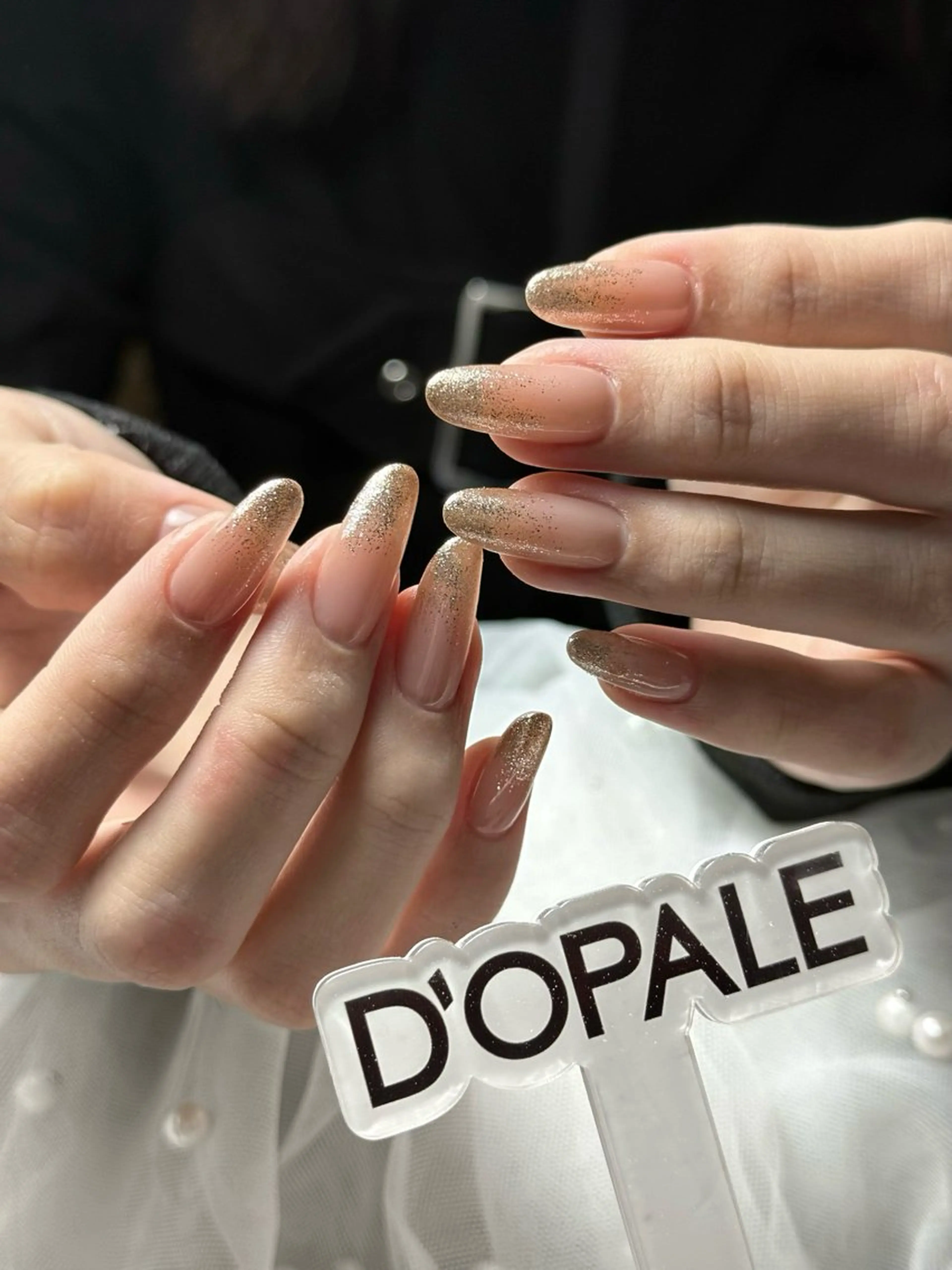 ネイル グラデーション ラメ(グリッター) ラメグラデーション ハンドネイル DOPALE 上野店サロンのネイルデザイン