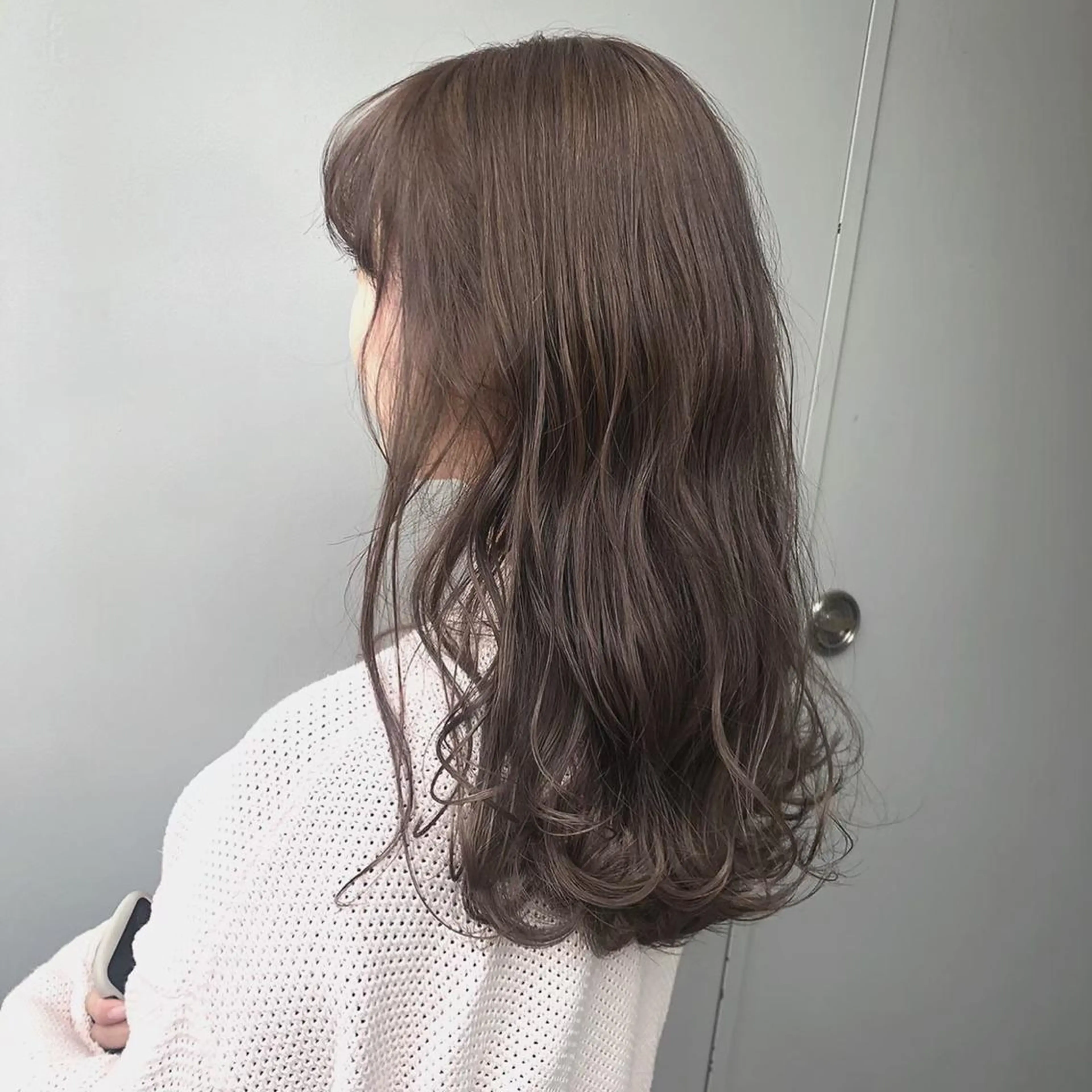 ロング カラー ヘアアレンジ 透明感カラー グレージュ linette所属・🐩推し活🐩 FUTABA🍒のヘアスタイル