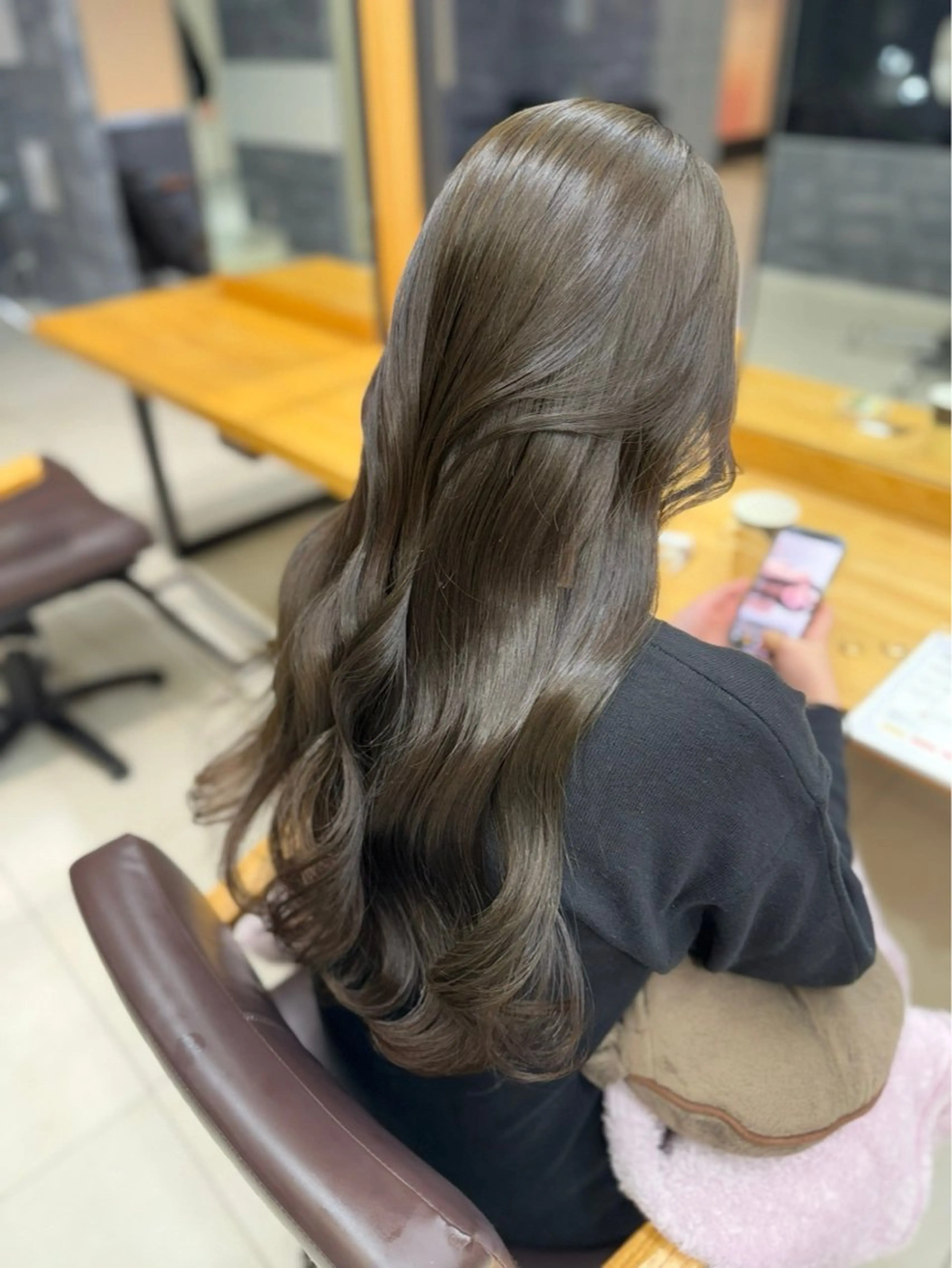 ロング カラー ヘアカラー こじま りおのヘアスタイル