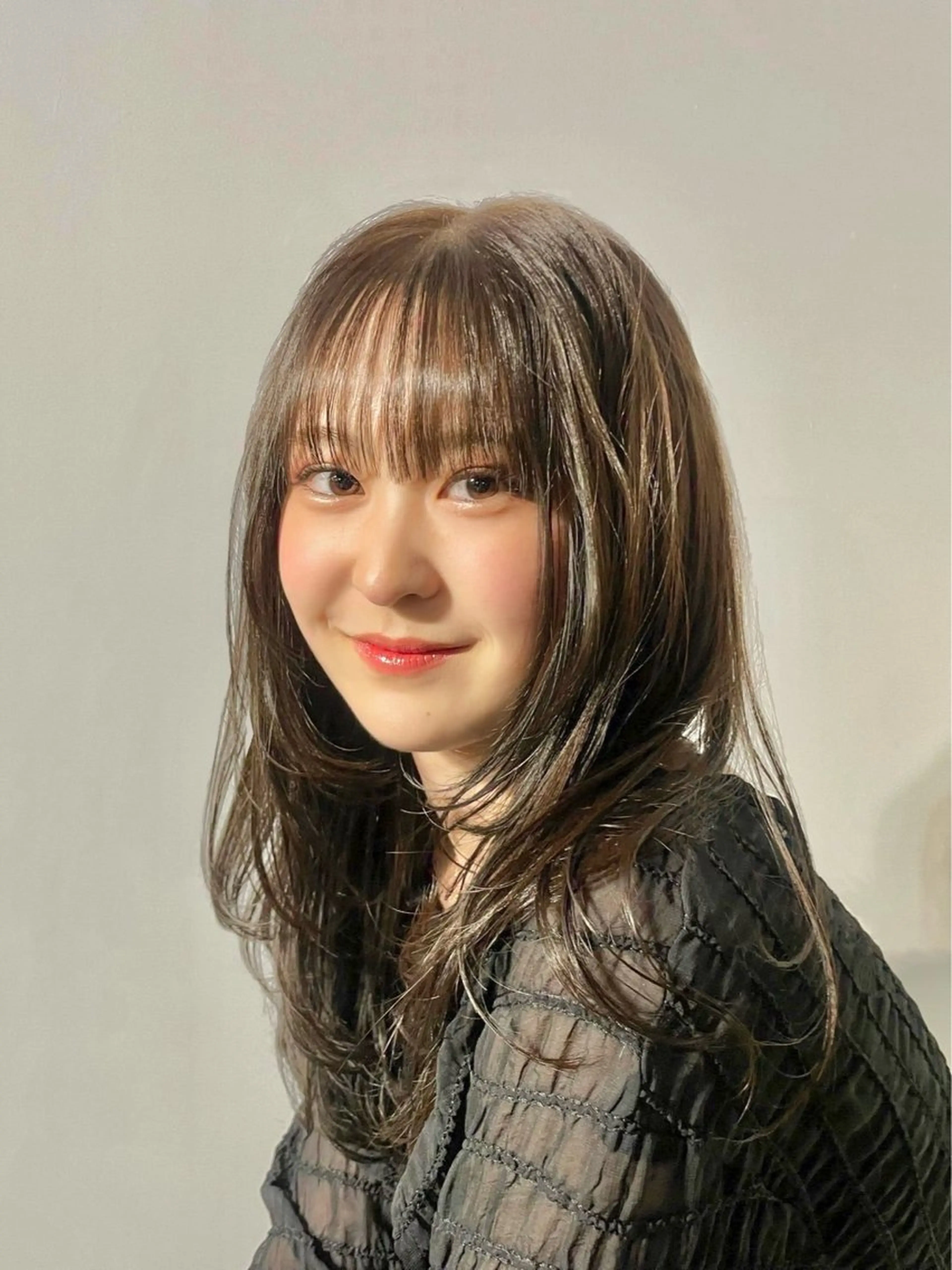 ミディアム カラー ヘアカラー トリートメント La fith hair ray所属・韓国パーマ×ブリー チカラー/KAITOのヘアスタイル