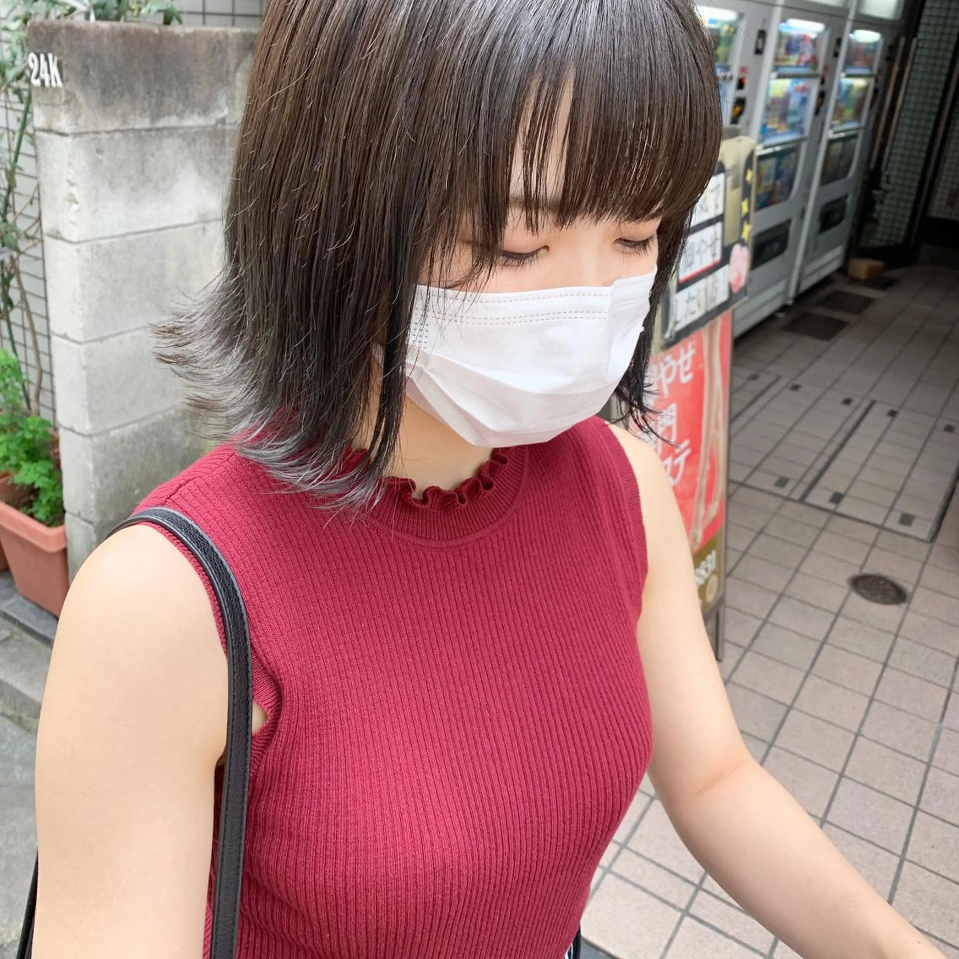 ミディアム カラー ヘアアレンジ 🫧透明感カラー/ ボブ/小笠原🪽のヘアスタイル