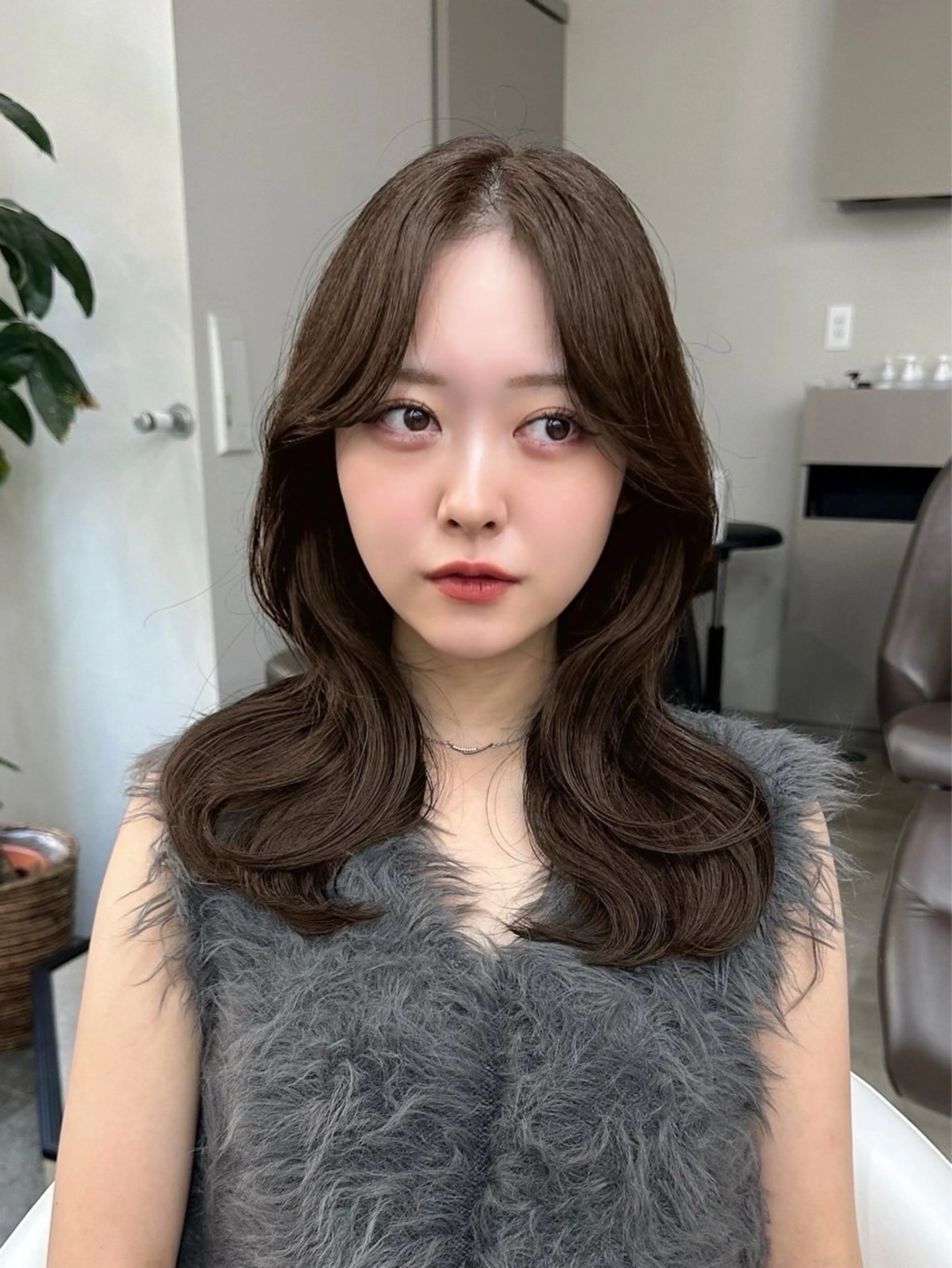 ミディアム ヘアカラー Aura所属・丸山 心 / 艶カラーのヘアスタイル