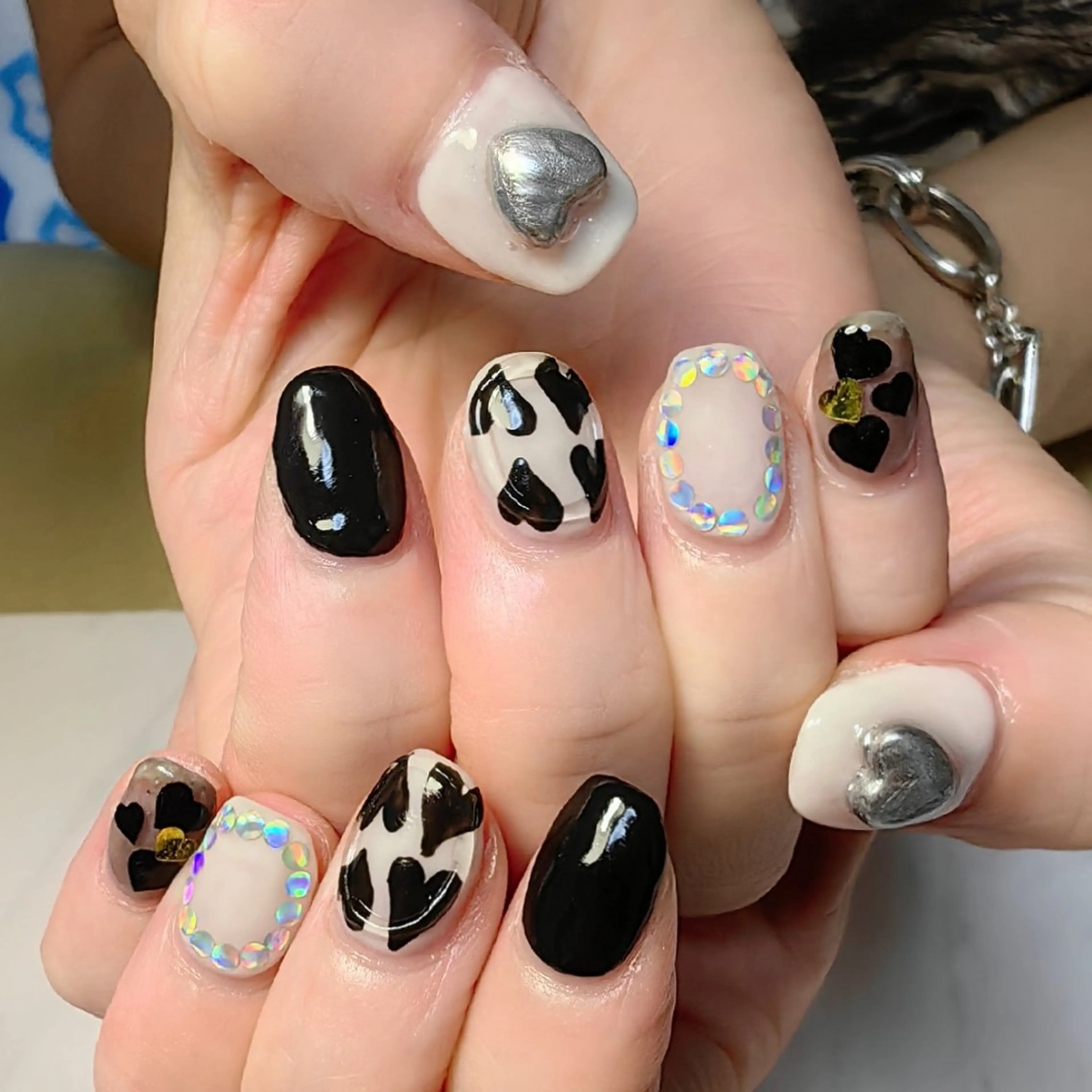 ネイル ハート ハンドネイル reve あやののネイルデザイン