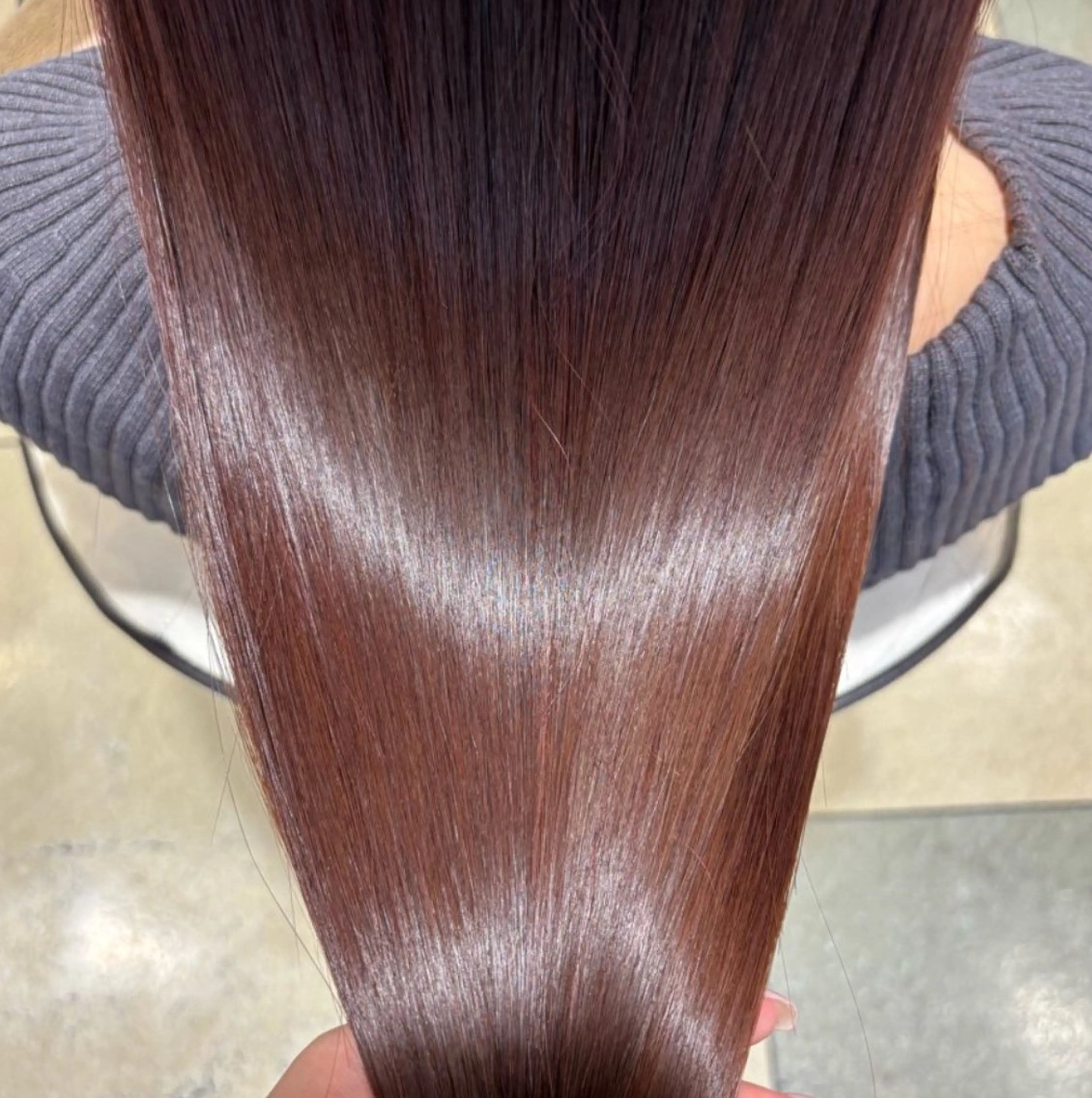 ロング カラー ケアカラー 髪質改善 ロング トリートメント カット ヘアカラー トリートメント 透明感カラー/ くびれヘア/ユウユのヘアスタイル