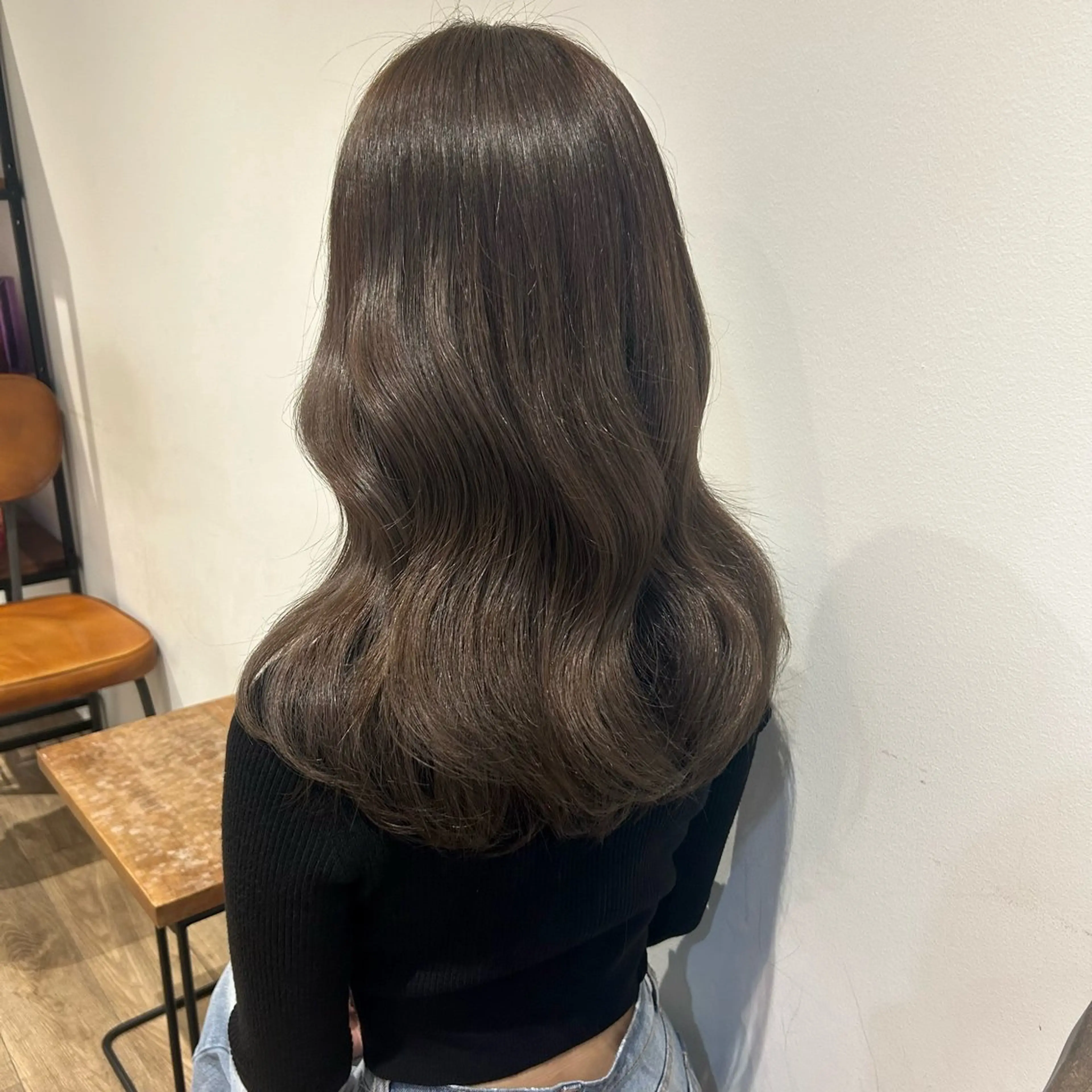 セミロング カラー カット ヘアカラー トリートメント otoha✳︎ くすみカラーのヘアスタイル
