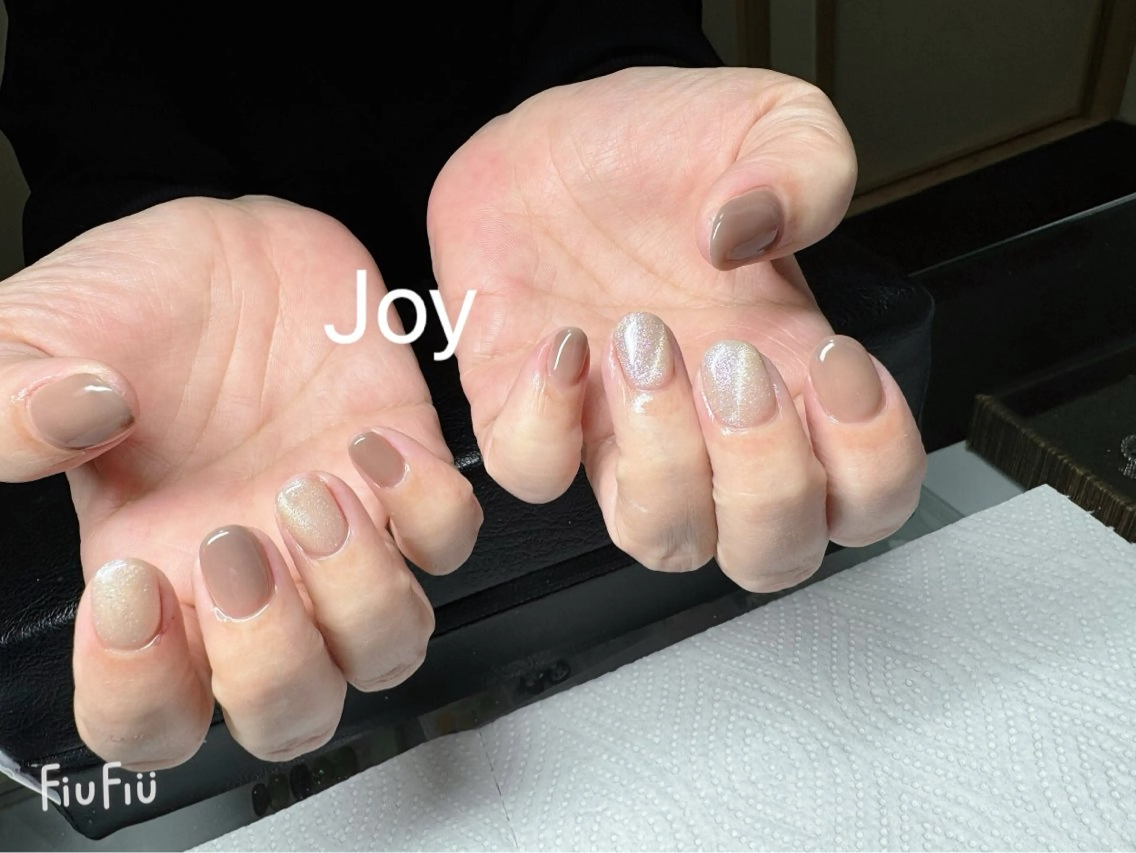 ネイル ジェルネイル マグネットネイル シンプルネイル Nail Salon JOYのネイルデザイン