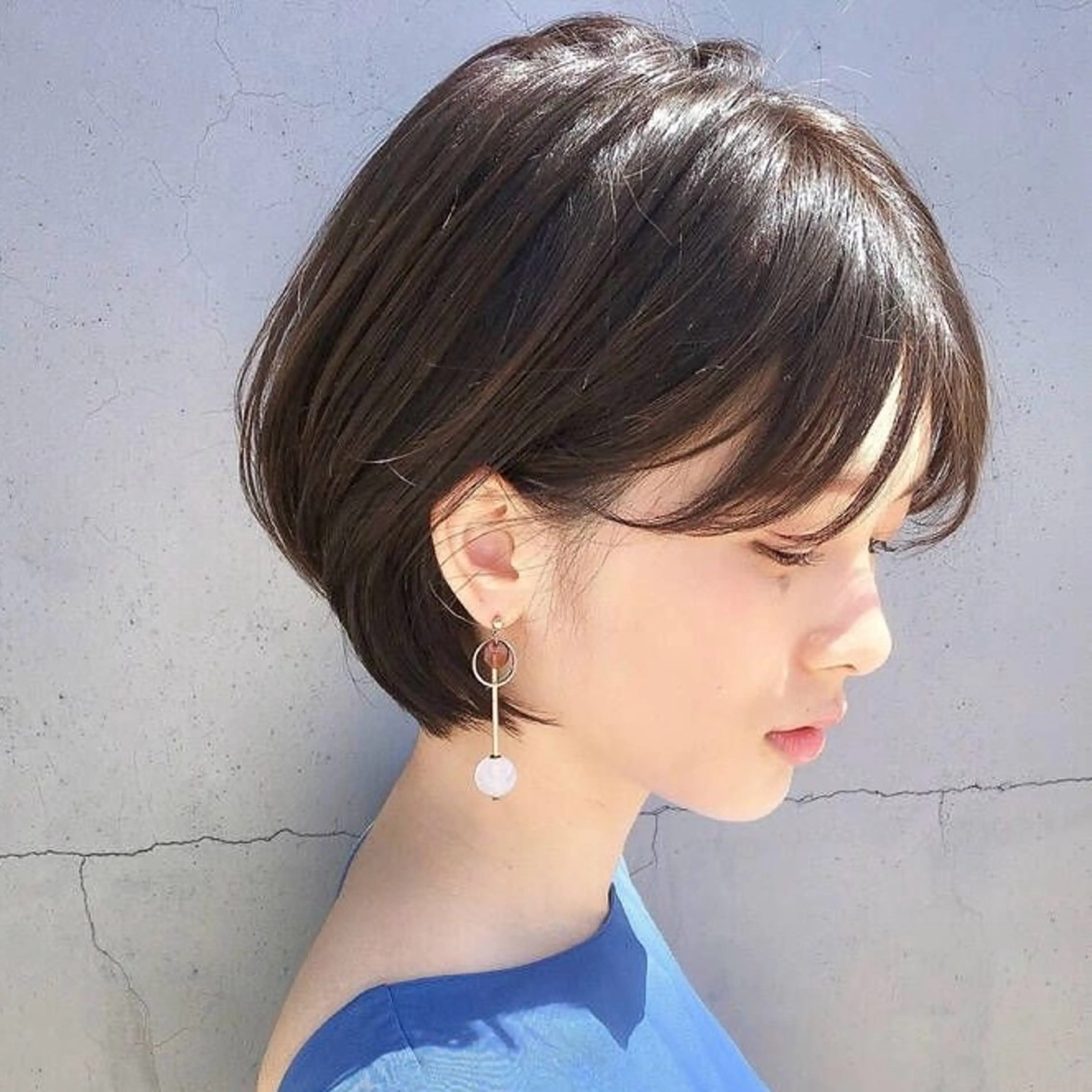 ショート ショートボブ ボブ ショートヘア ひなた あゆみのヘアスタイル