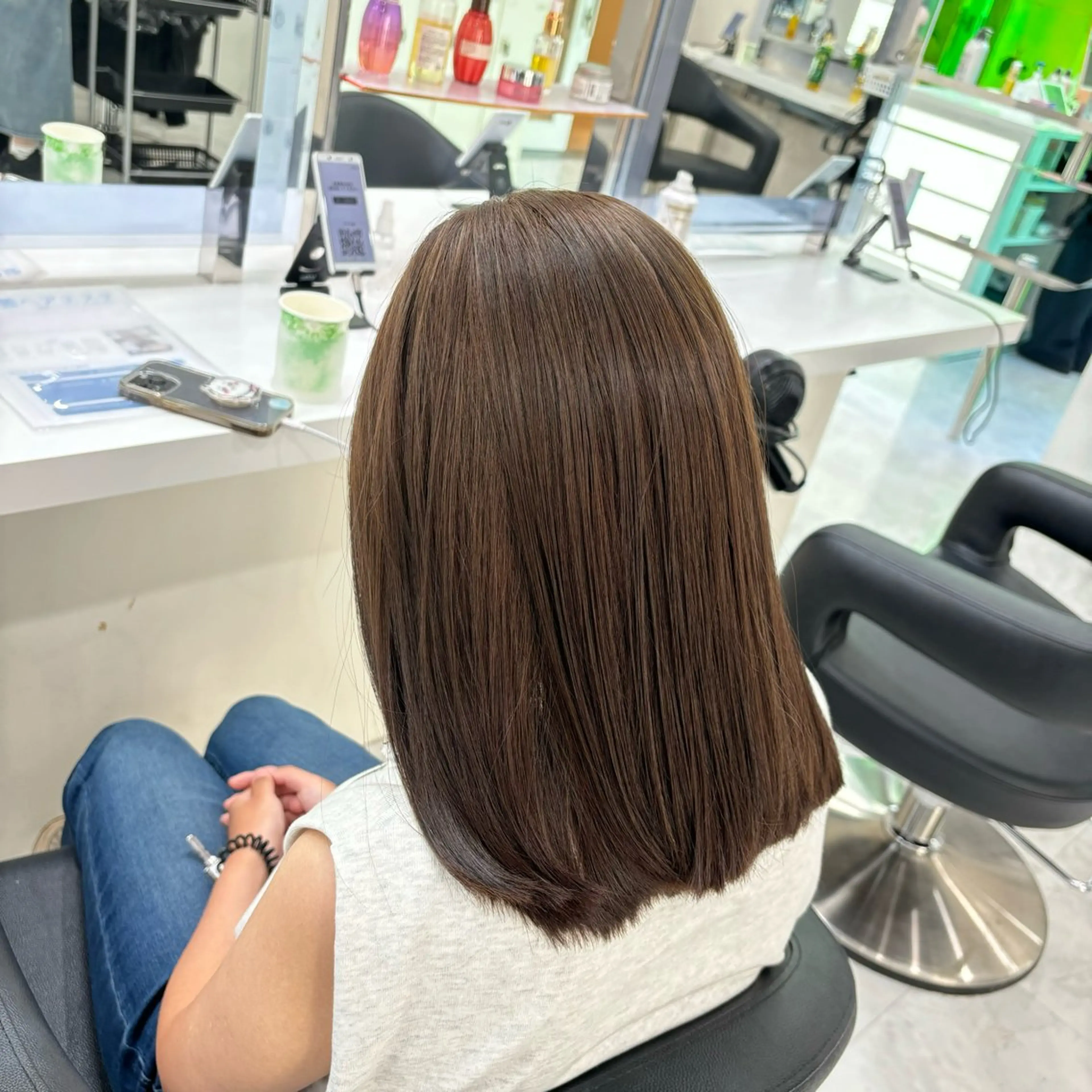 ミディアム 大人っぽ上品🤍韓国 レイヤー🤍ふうがのヘアスタイル