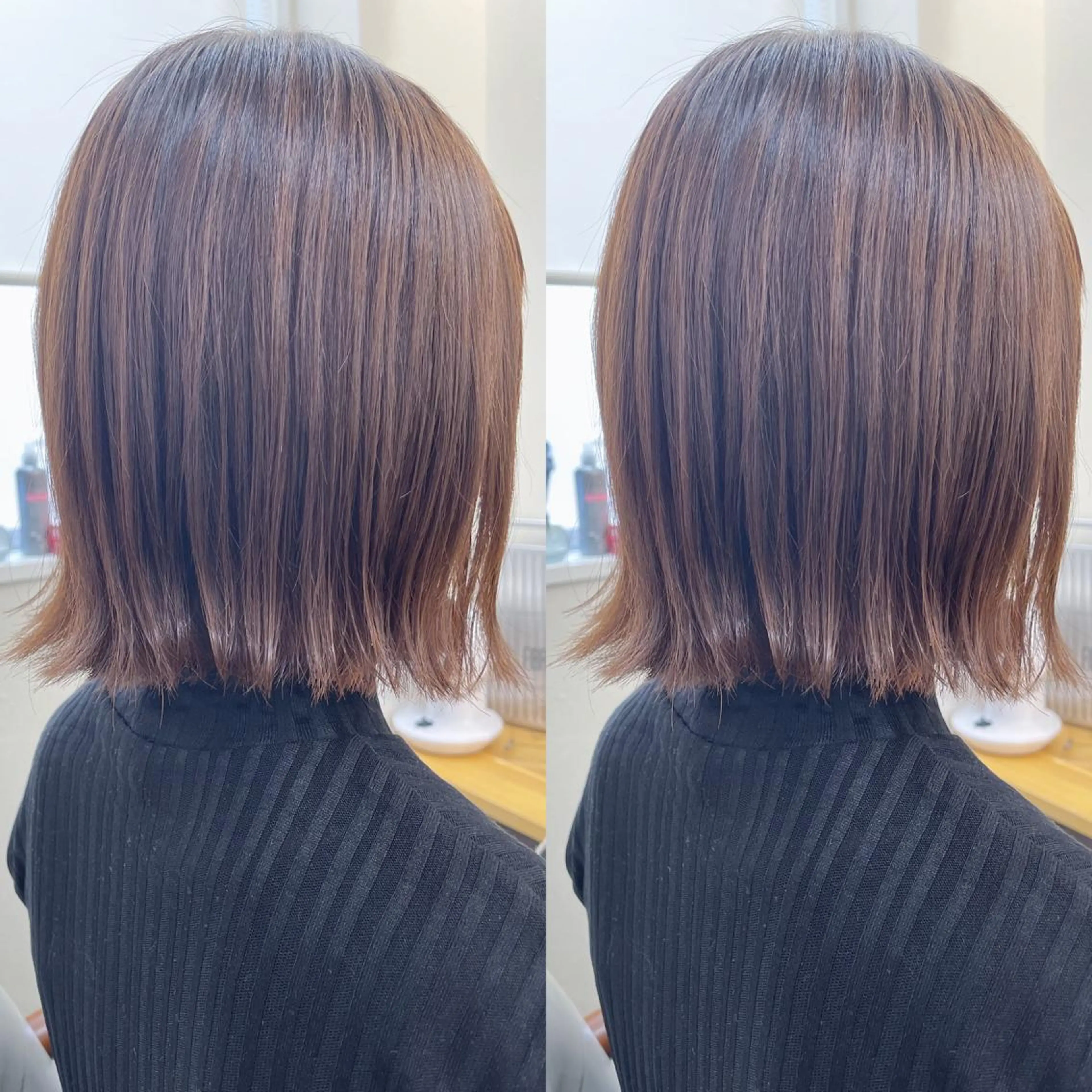 ショート 切りっぱなしボブ ボブ 外ハネヘア カット トリートメント H所属・H (エイチ) 烏丸御池店のヘアスタイル