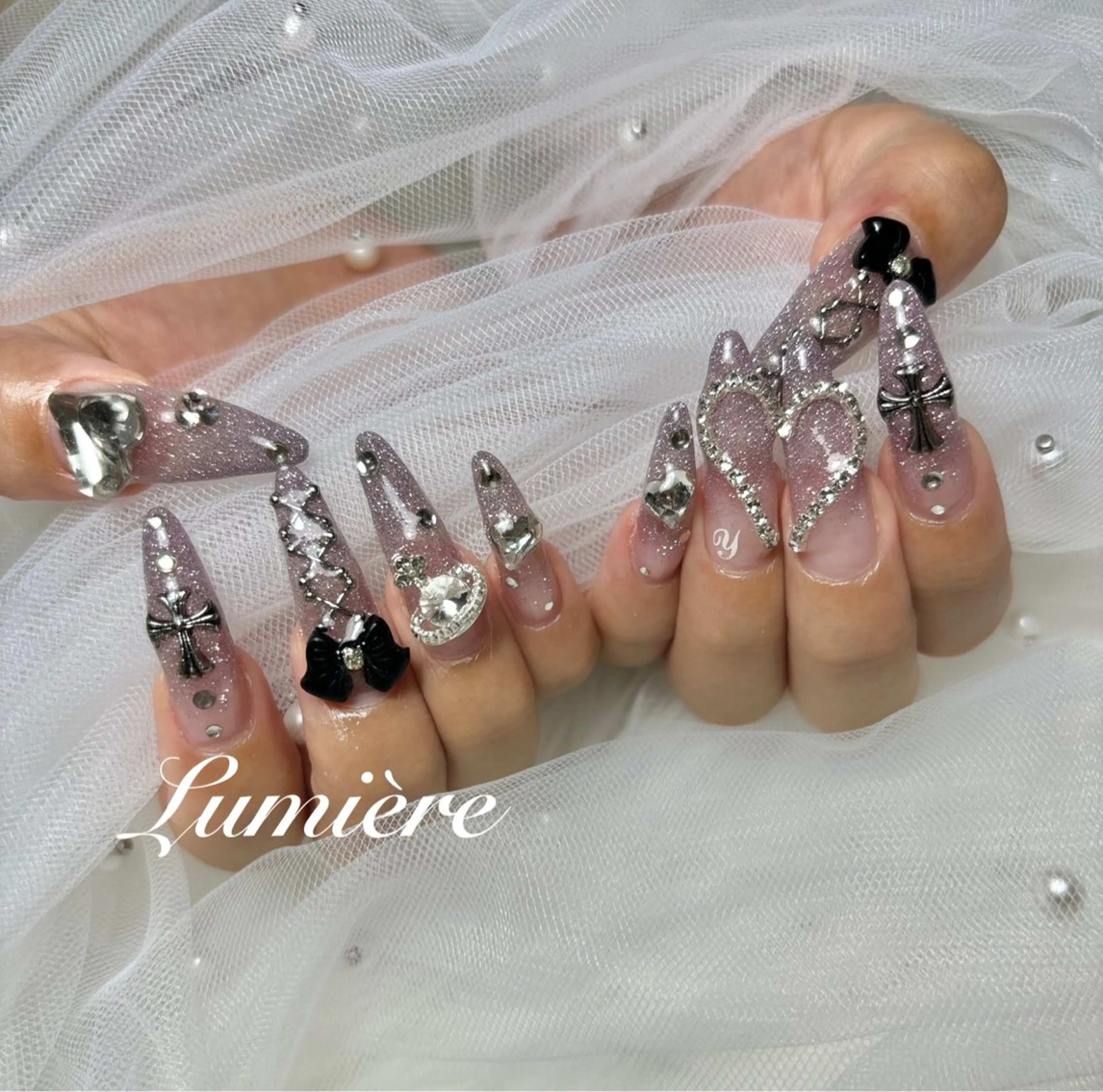 ネイル ロングネイル ハンドネイル Nail salon Lumièreのネイルデザイン