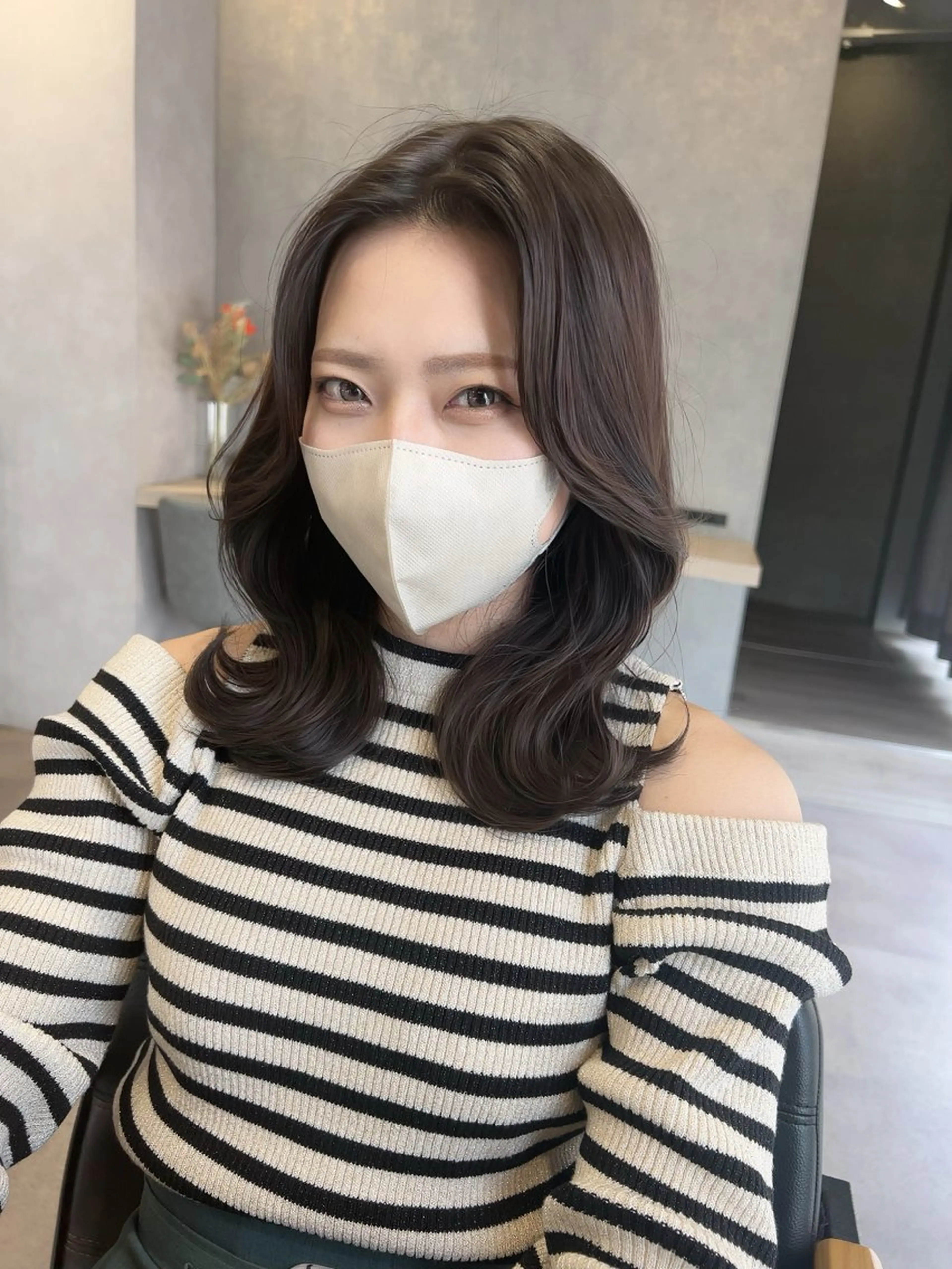 ミディアム カット ヘアカラー トリートメント ヘッドスパ 佐藤優太朗 似合わせ/髪質改善のヘアスタイル