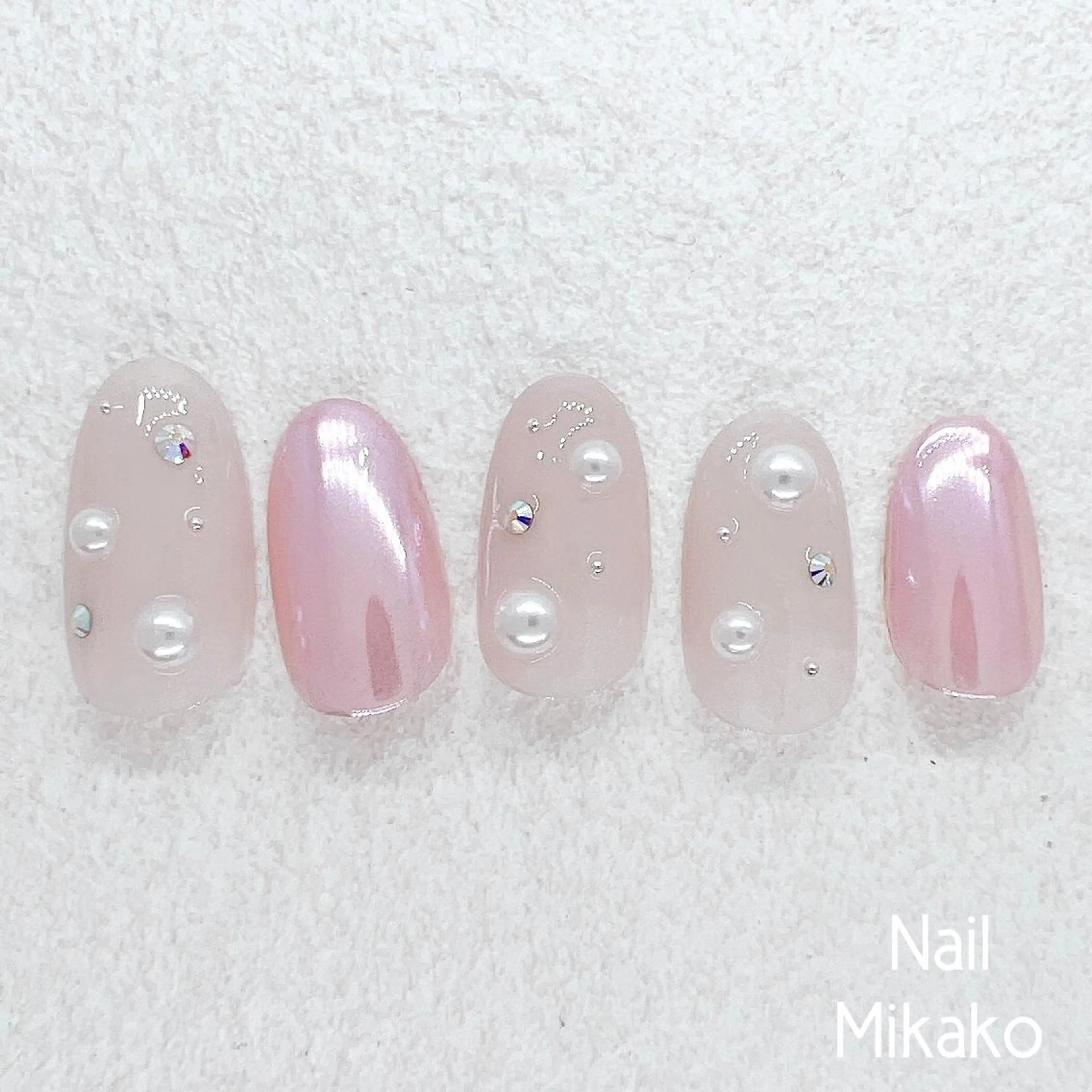 ネイル オーロラネイル 韓国ネイル ハンドネイル Nail_Mikako所属・Nail Mikakoのネイルデザイン