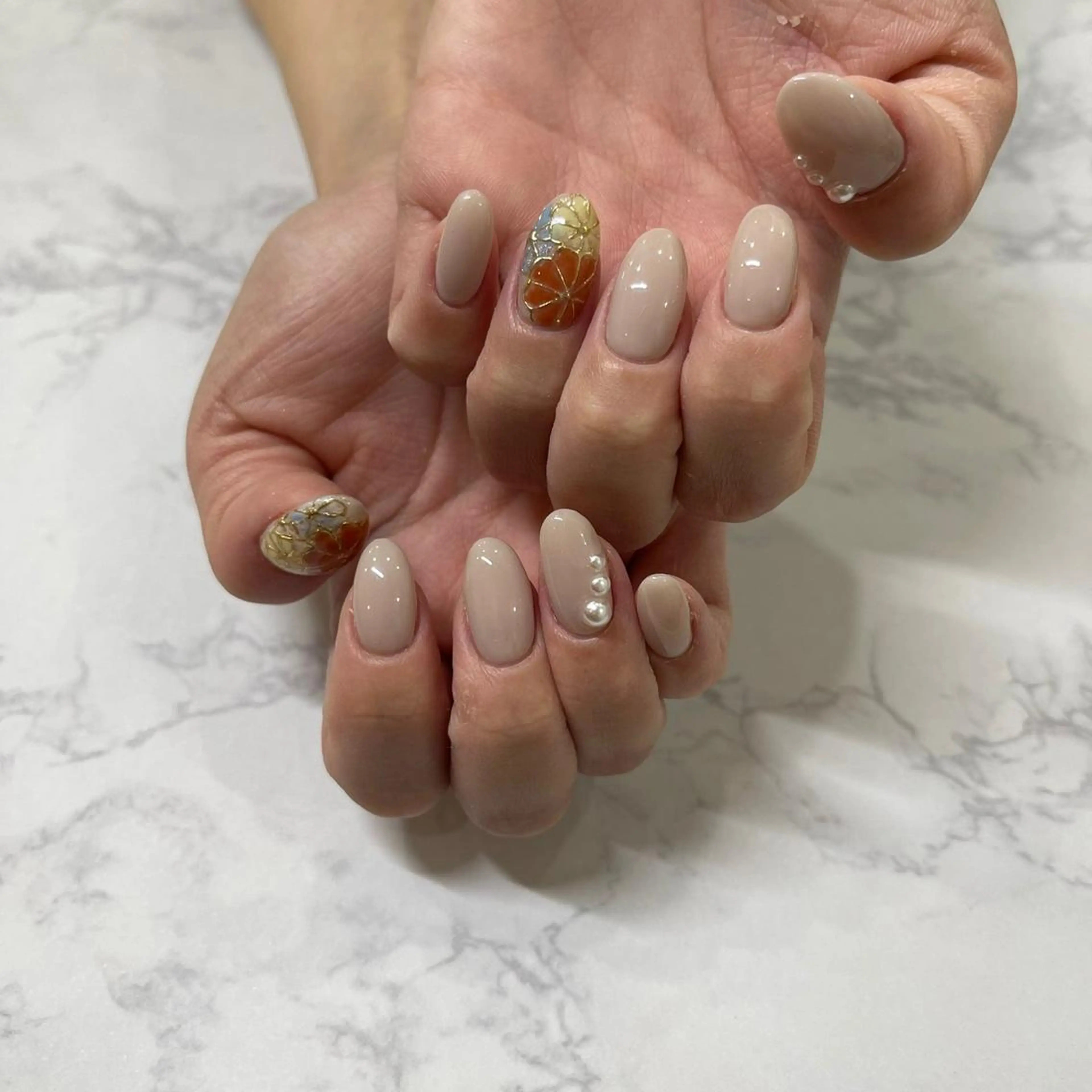ネイル ハンドネイル フットネイル PEEKABOO京橋 EYE&NAILのネイルデザイン