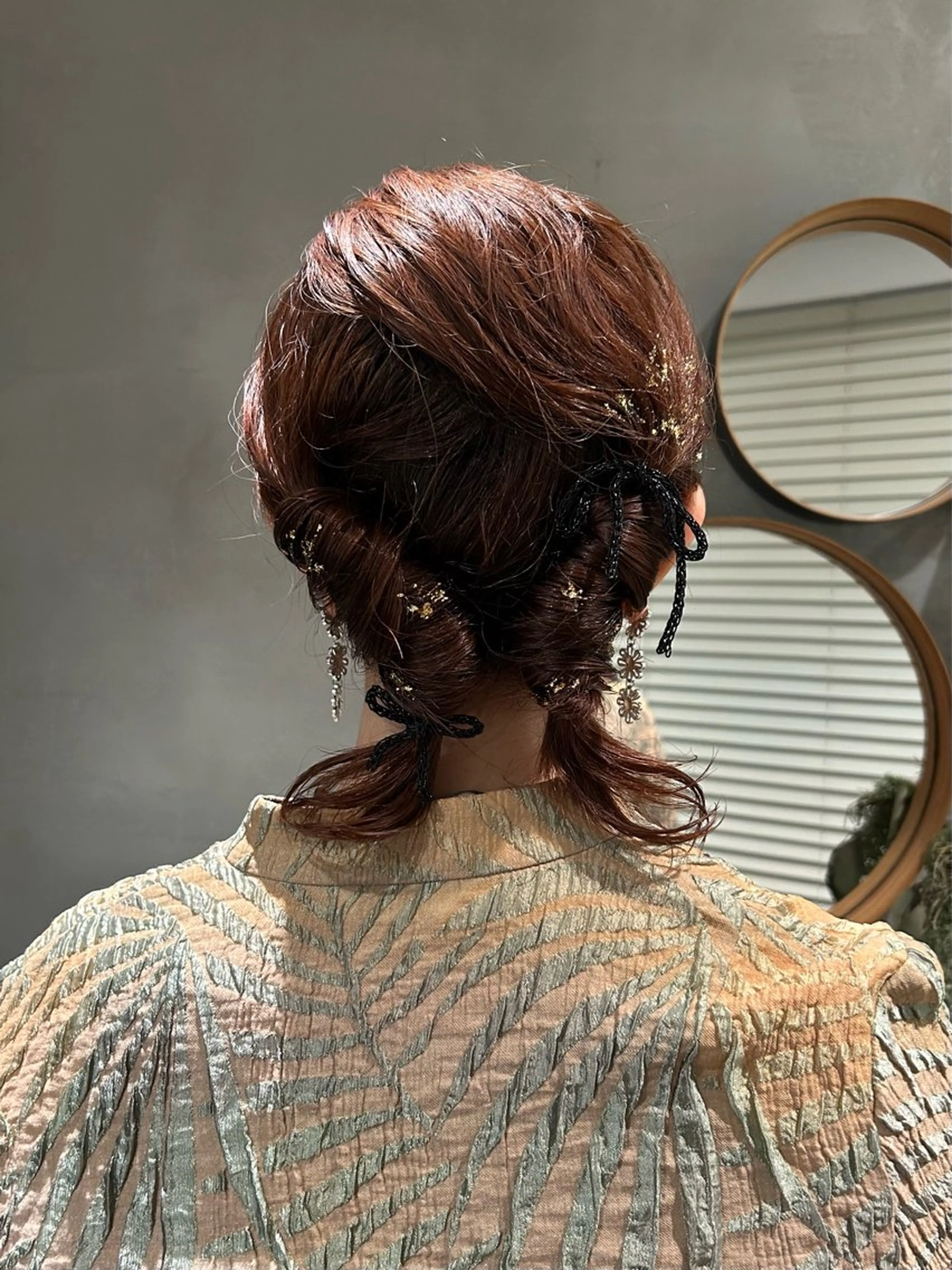 ミディアム ヘアアレンジ ヘアセット デザインカラー❤︎ イシイレイのヘアスタイル