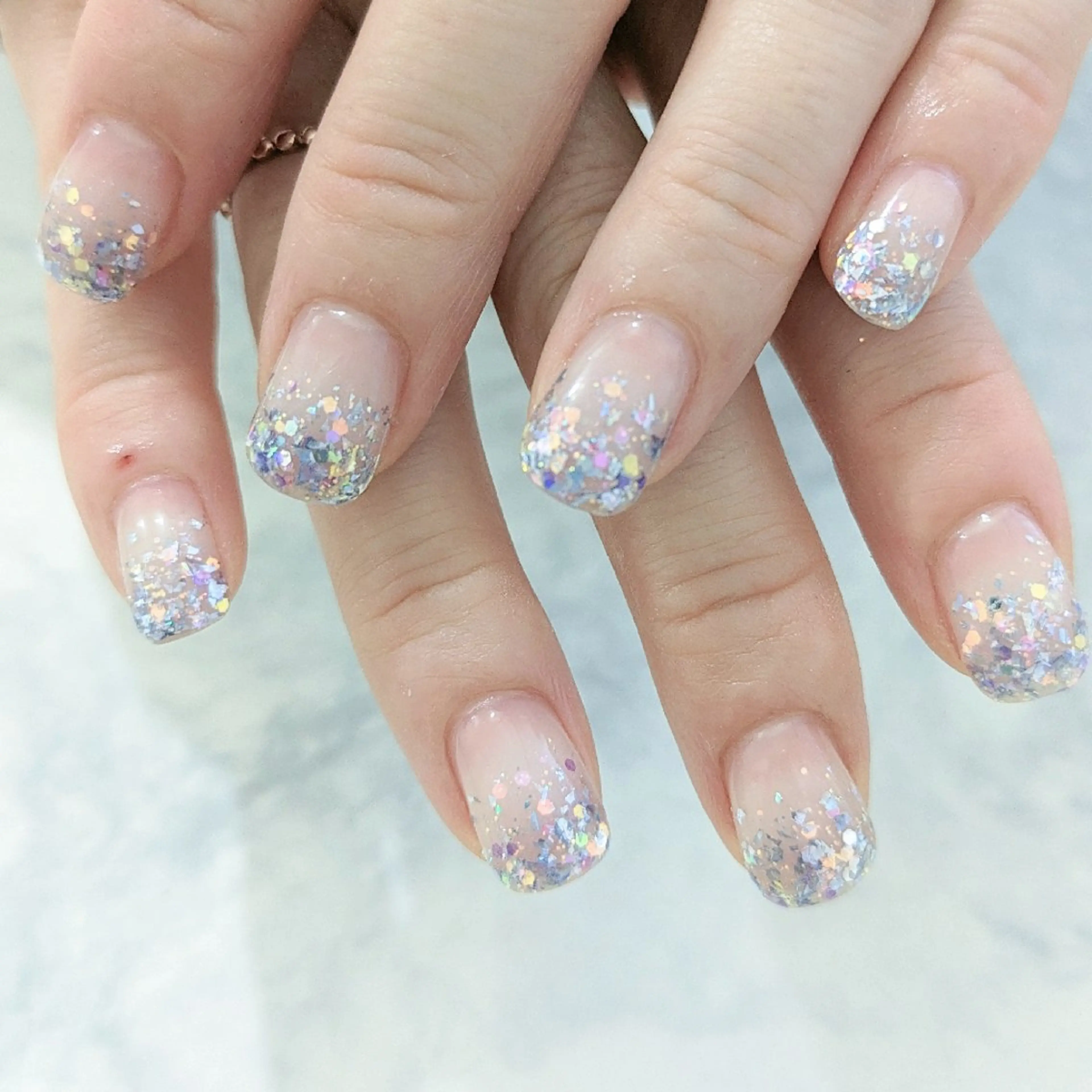 ネイル ラメ(グリッター) ラメグラデーション Gerbera Nailistのネイルデザイン