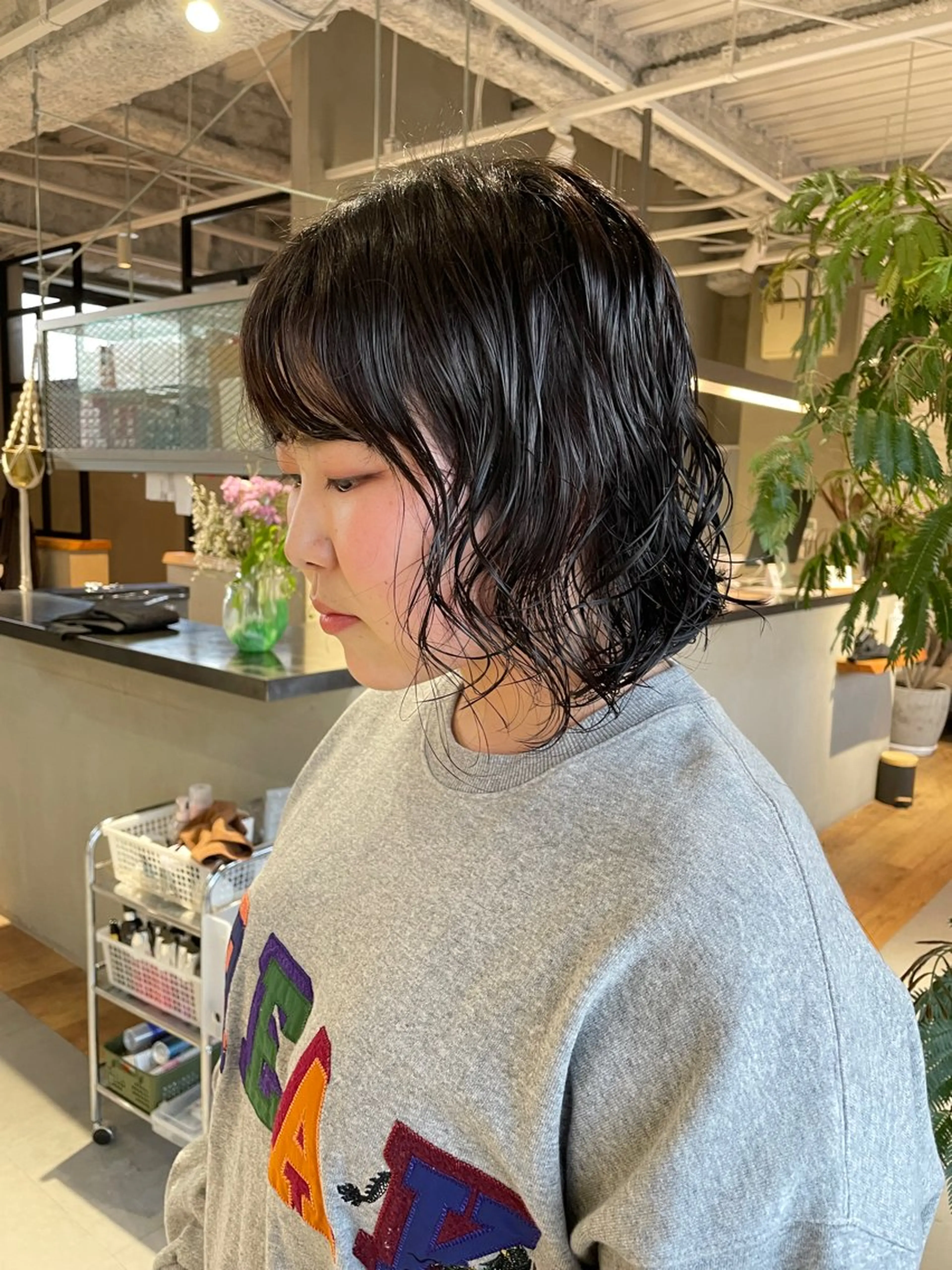 パーマ souvenir所属・アカリ /カットモデル募集のヘアスタイル