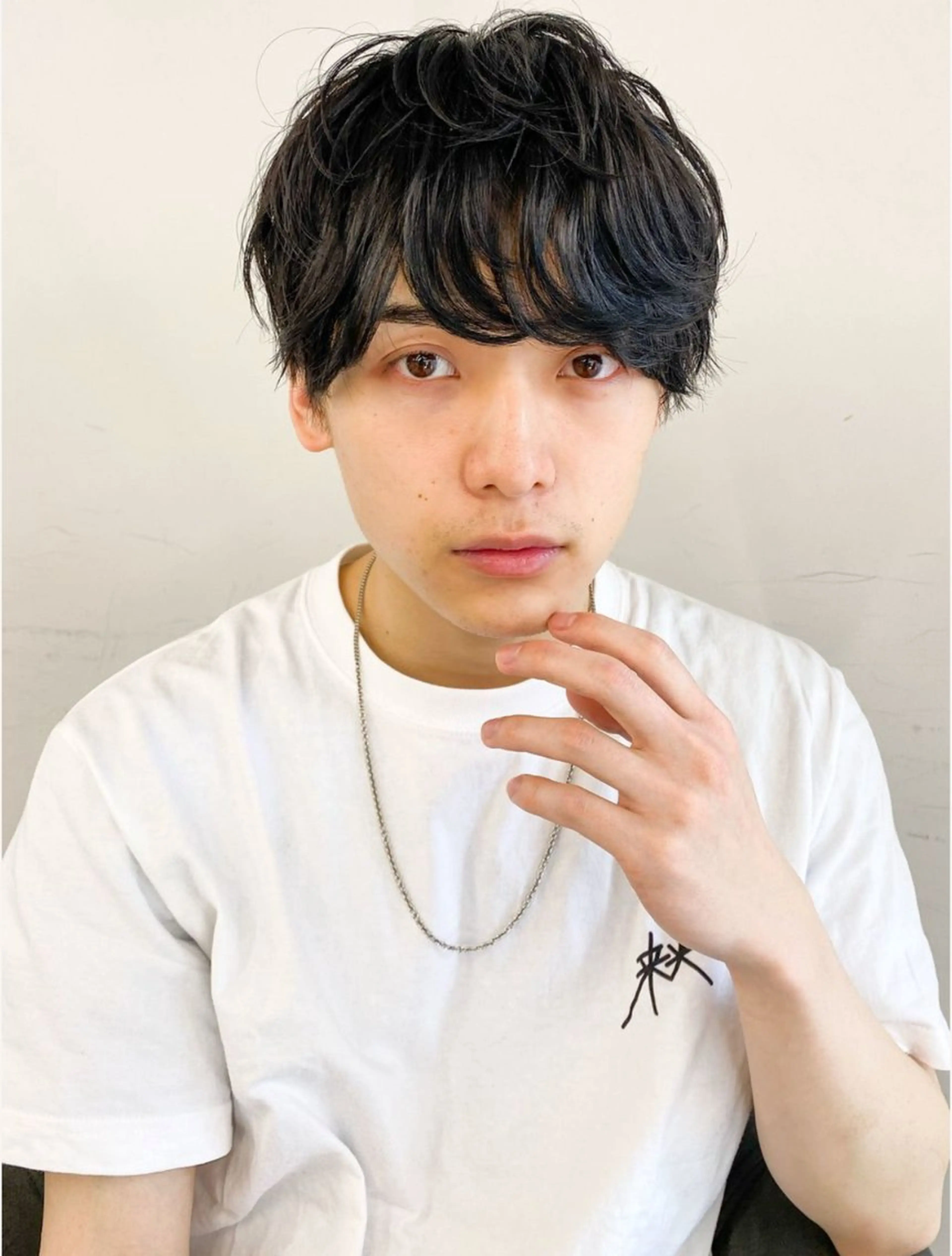 ショート パーマ メンズ メンズパーマ ニュアンスパーマ カット パーマ 加藤 いくみのヘアスタイル