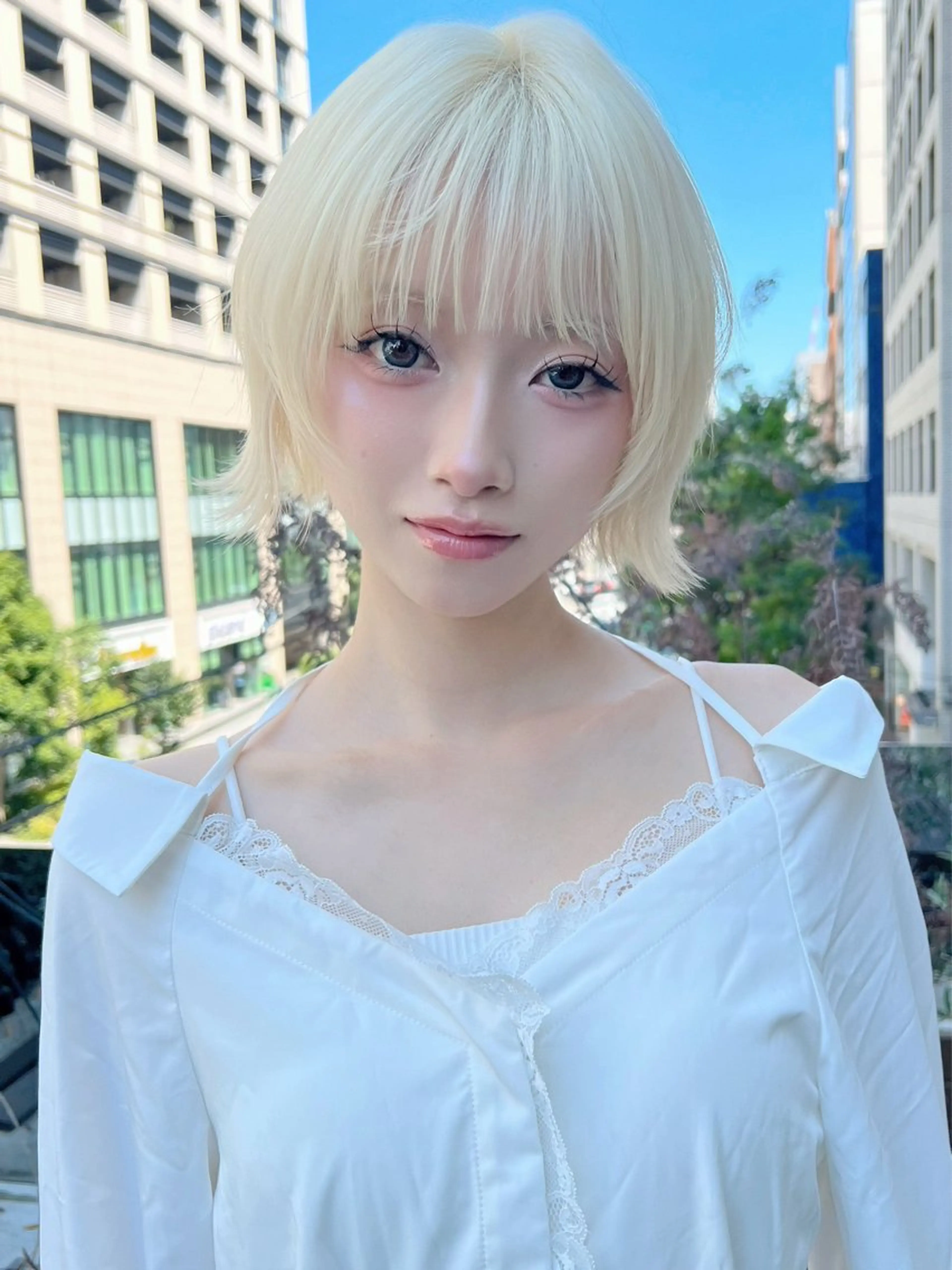 ショート カラー ショートヘア 望月威吹/表参道/カ ットモデル/似合わせのヘアスタイル