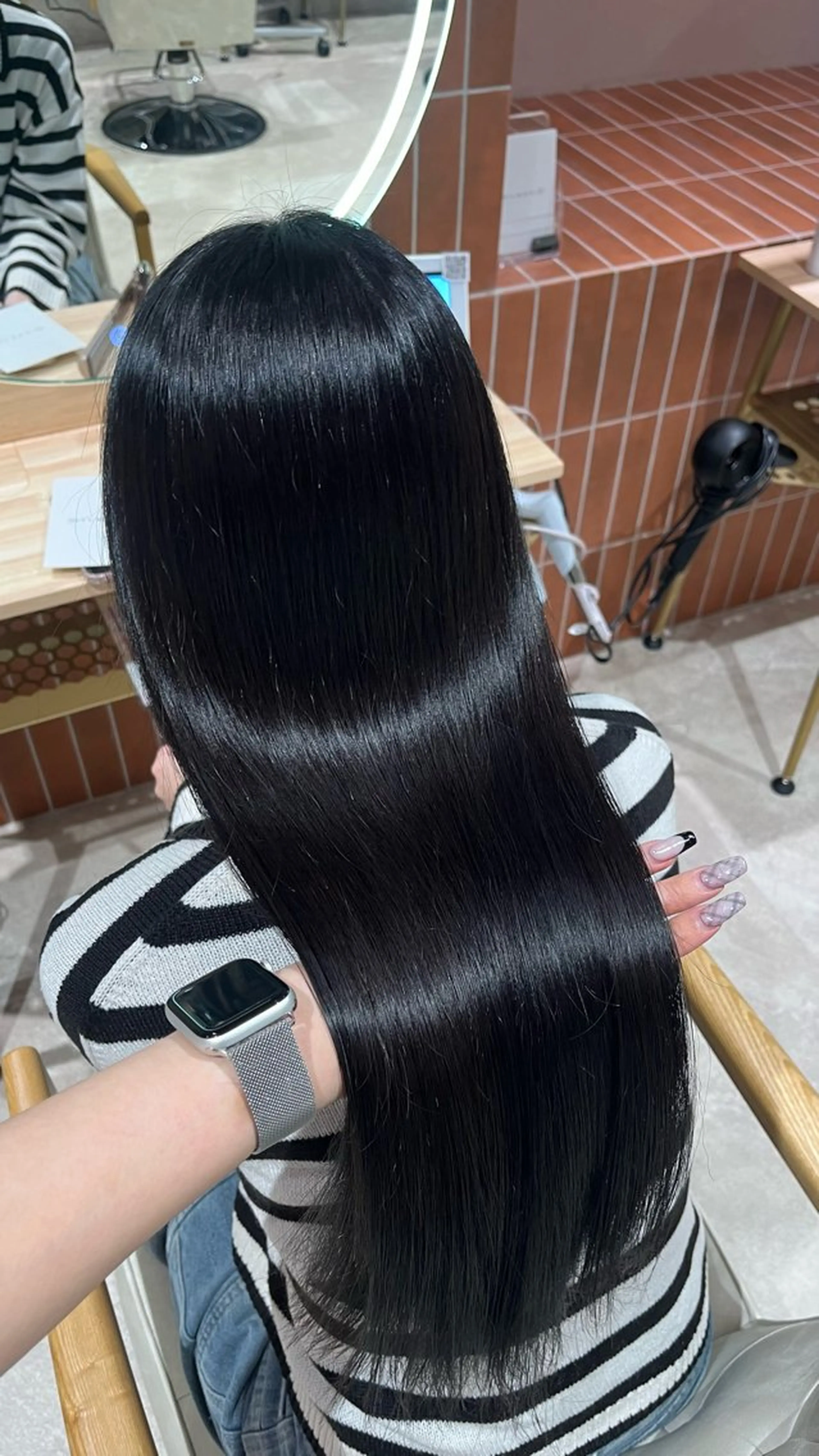 ロング カラー ヘアカラー トリートメント 🎀暖色カラー/ ハナ🎀のヘアスタイル